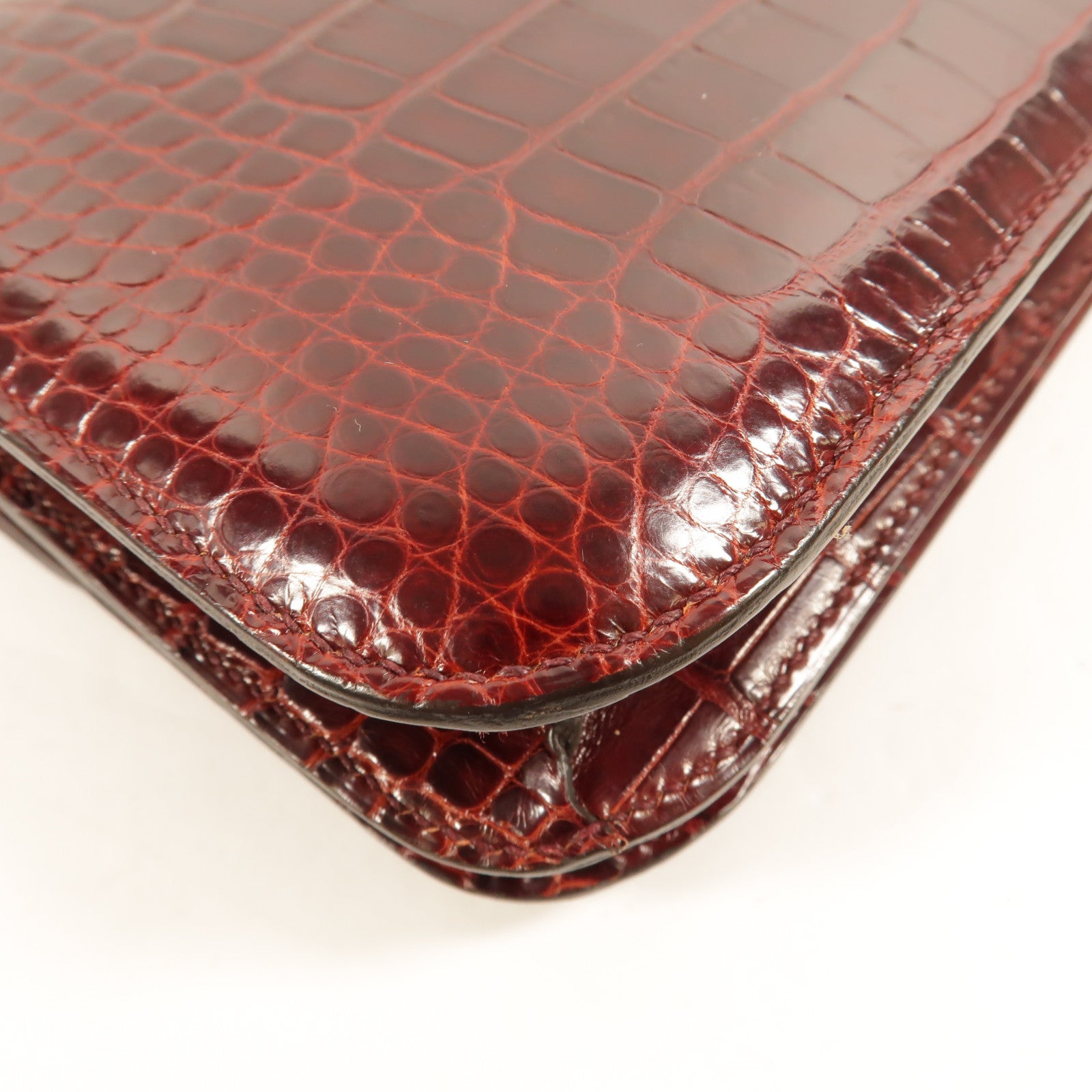 HERMES 鱷魚/蜥蜴皮革Constance Mini肩背袋Bourgogne/Rouge Move