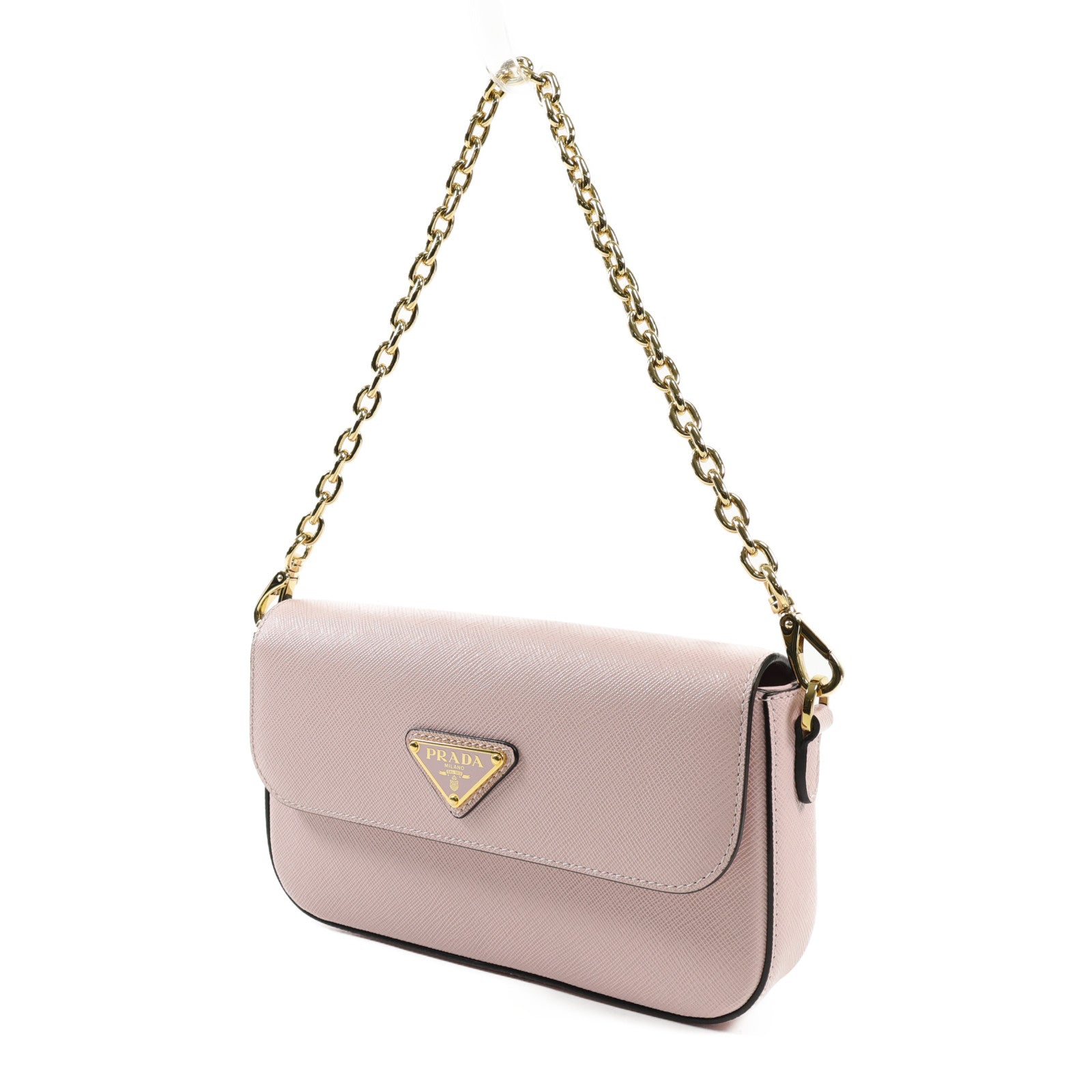 PRADA 牛皮皮革Shoulder Bag金扣肩背袋