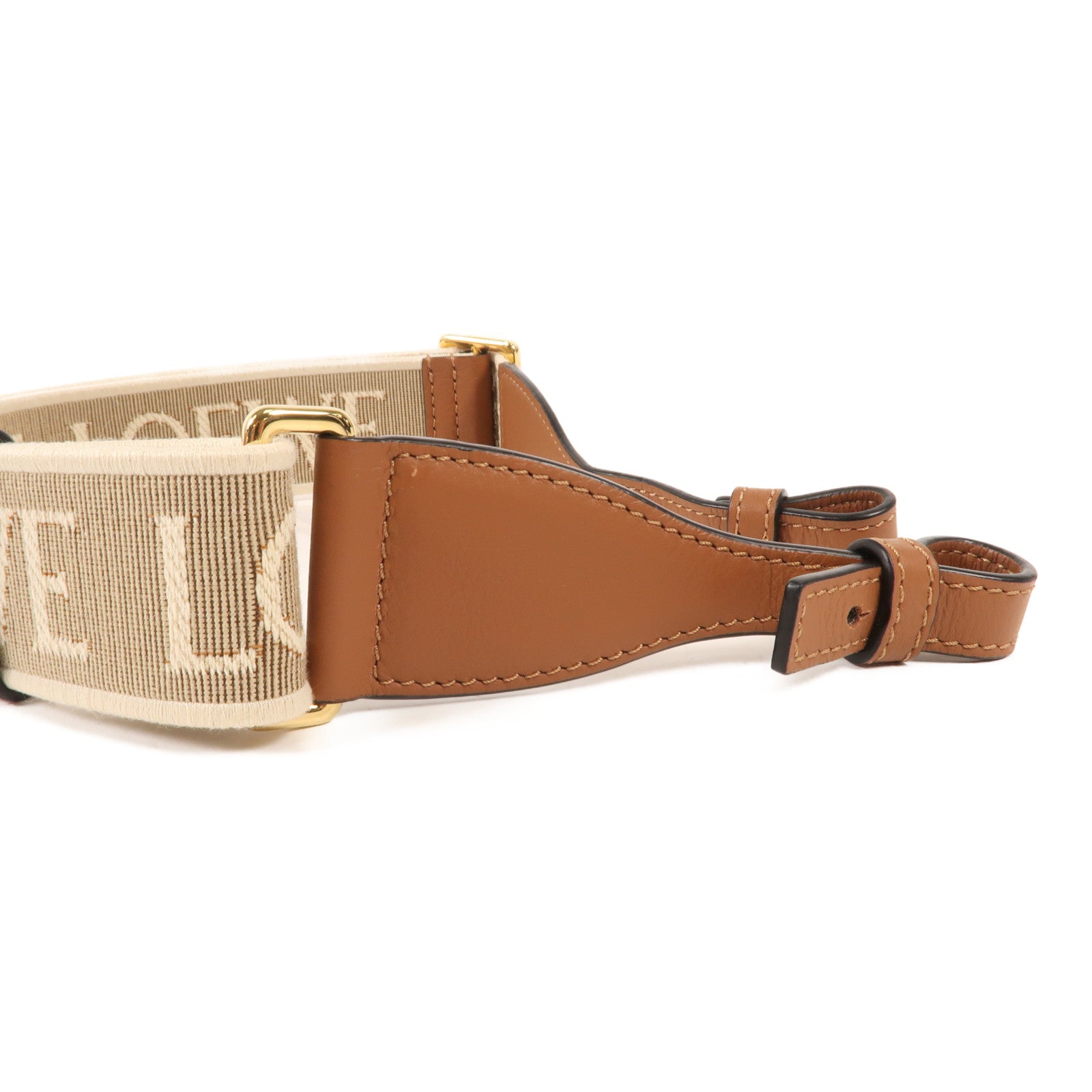 LOEWE 帆布Shoulder Strap金扣　肩背帶