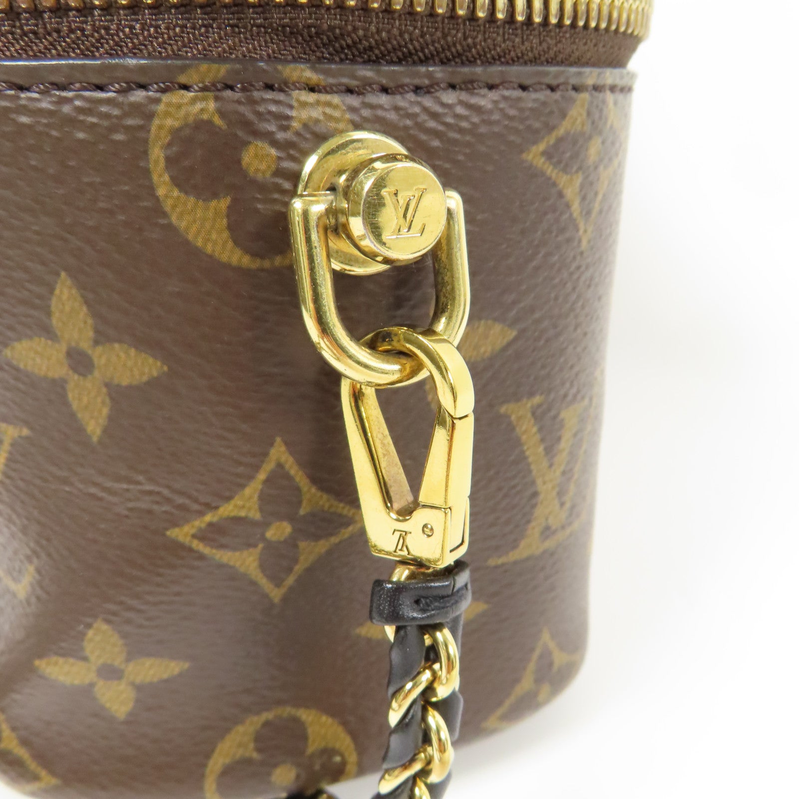 LOUIS VUITTON LV GHW Vanity PM 2 Way Shoulder Bag M45165 Monogram Reverse Brown