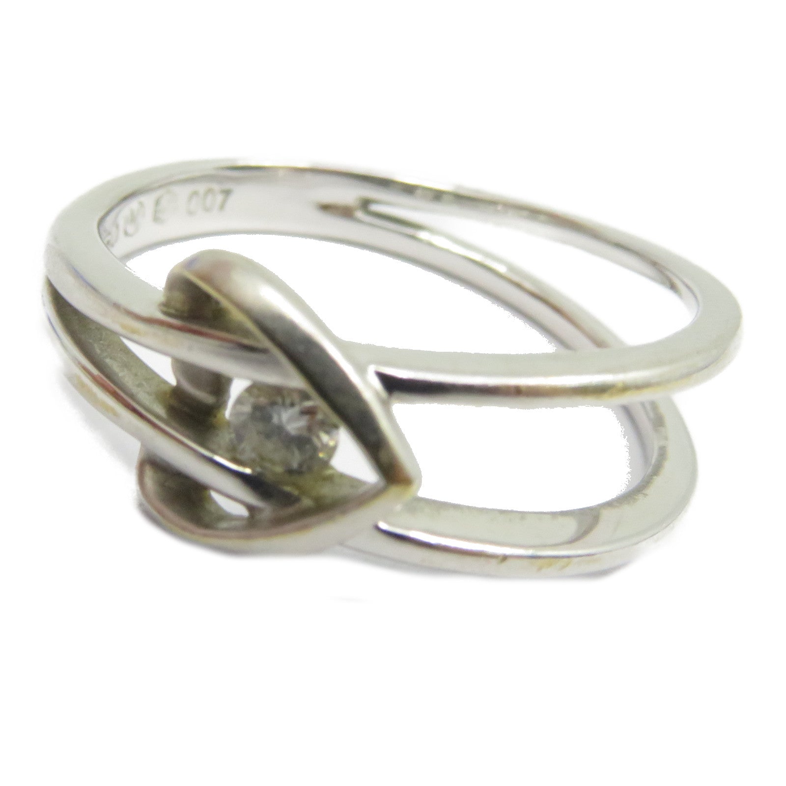 JEWELRY 【激減優惠】18K白金Diamond Ring鑽石戒指US#5.75