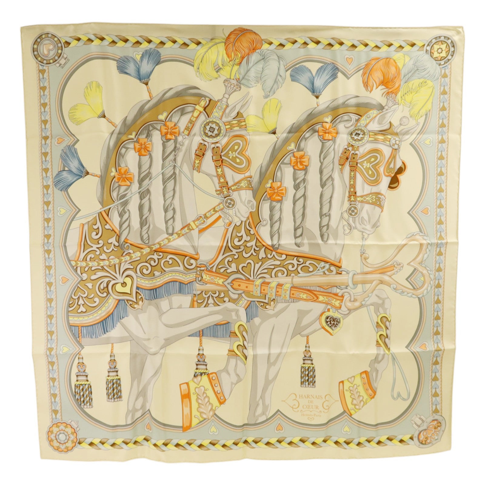 HERMES 絲質Scarf 90x90絲巾