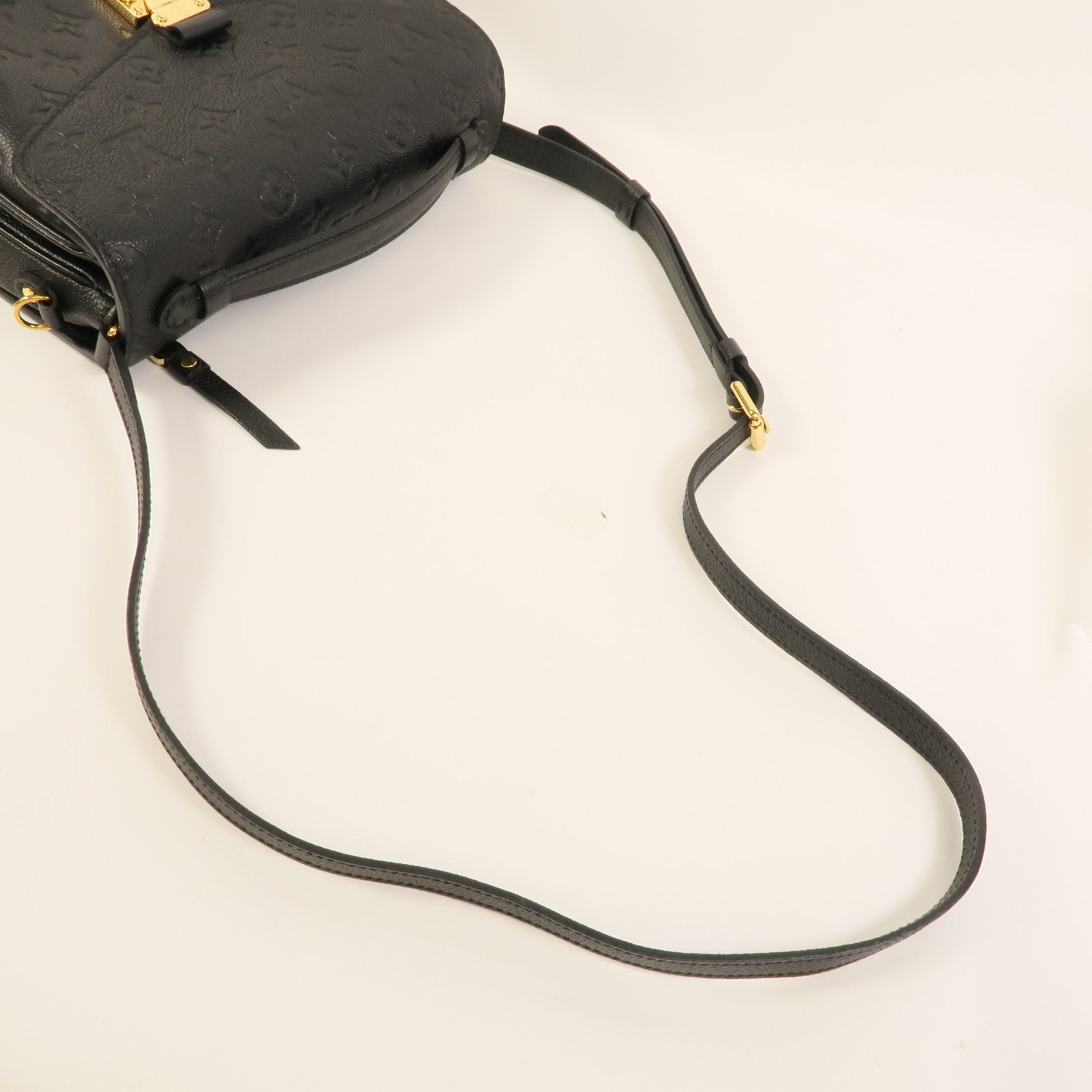 LOUIS VUITTON Monogram Empreinte Pochette Metis金扣手挽肩背兩用袋