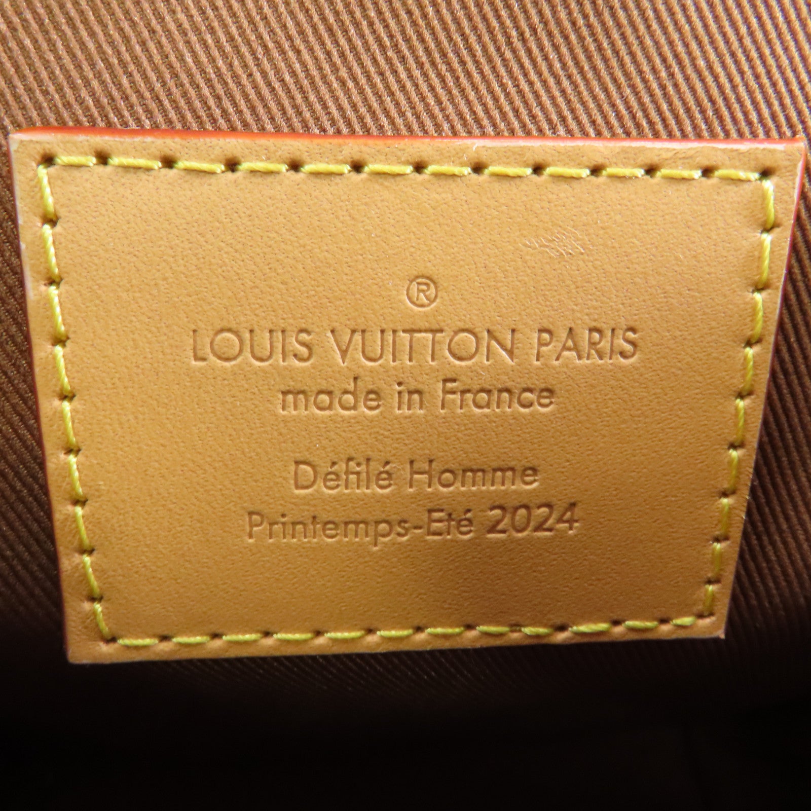 LOUIS VUITTON Damier Pop Nano Steamer金扣手挽肩背兩用袋黃色