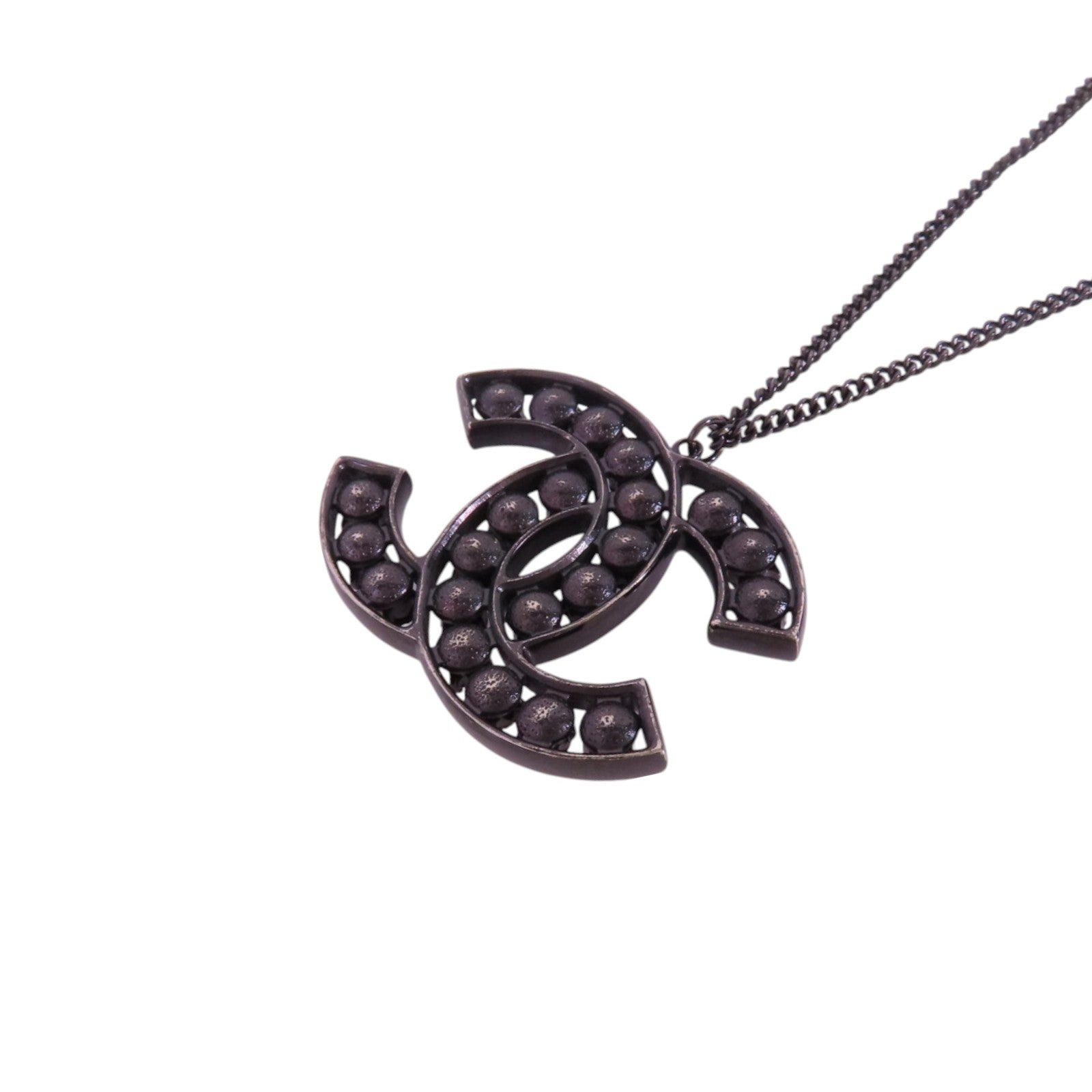 CHANEL 金屬/水鑽CC Necklace項鏈