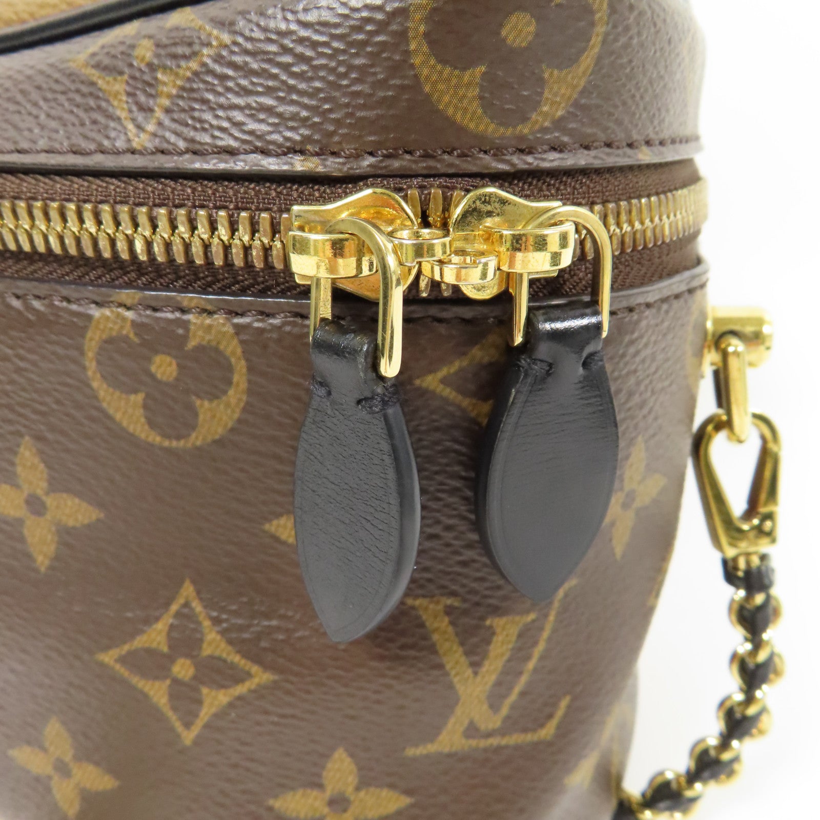 LOUIS VUITTON LV GHW Vanity PM 2 Way Shoulder Bag M45165 Monogram Reverse Brown