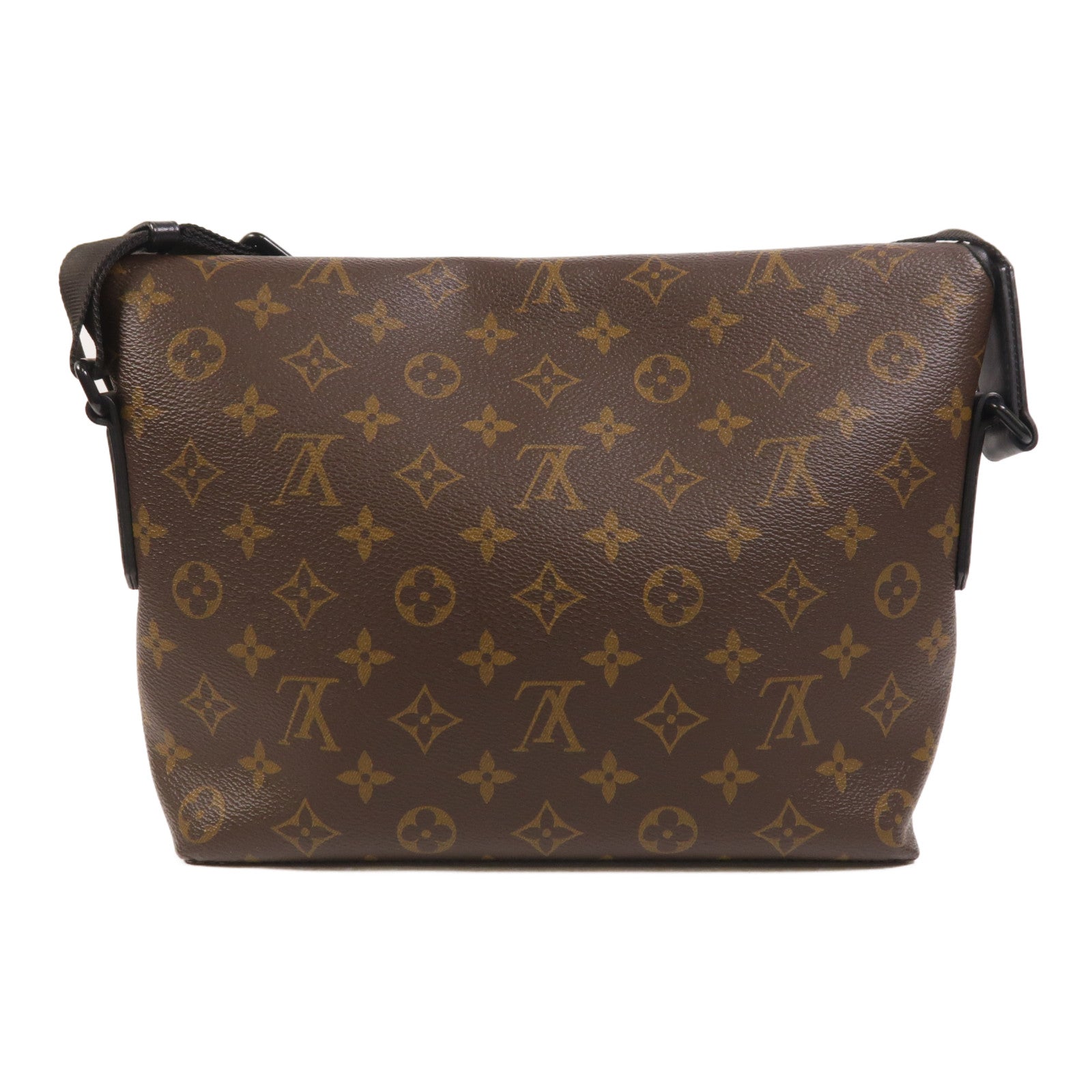 LOUIS VUITTON Monogram Macassar Magnetic Messenger Bag肩背袋棕色