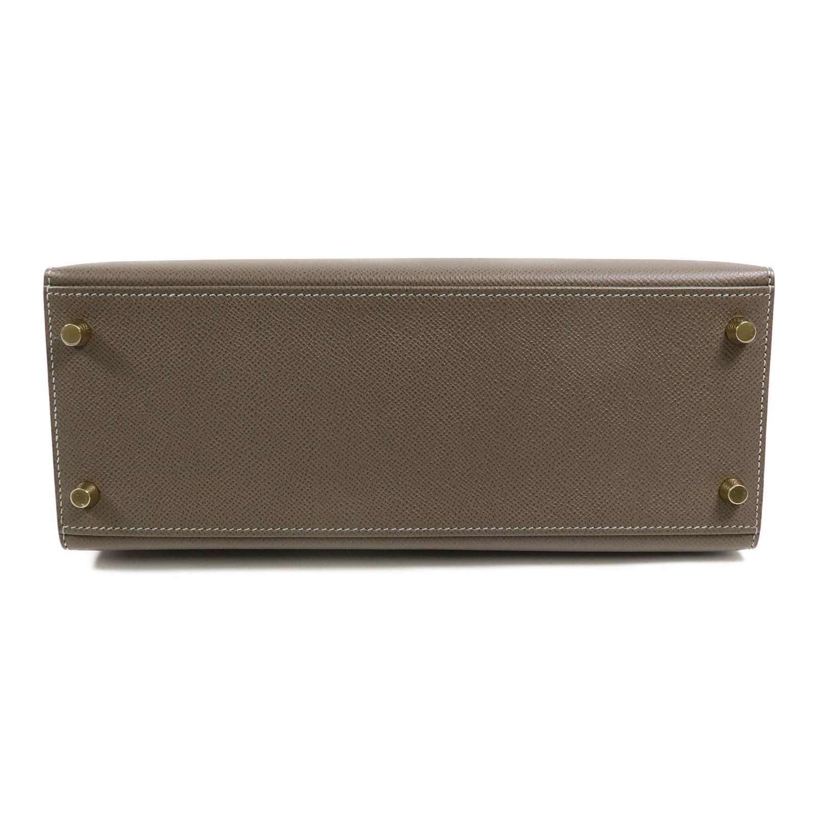 HERMES Epsom皮革Kelly 28 SPO手挽肩背兩用袋Etoupe/Gris Mouette