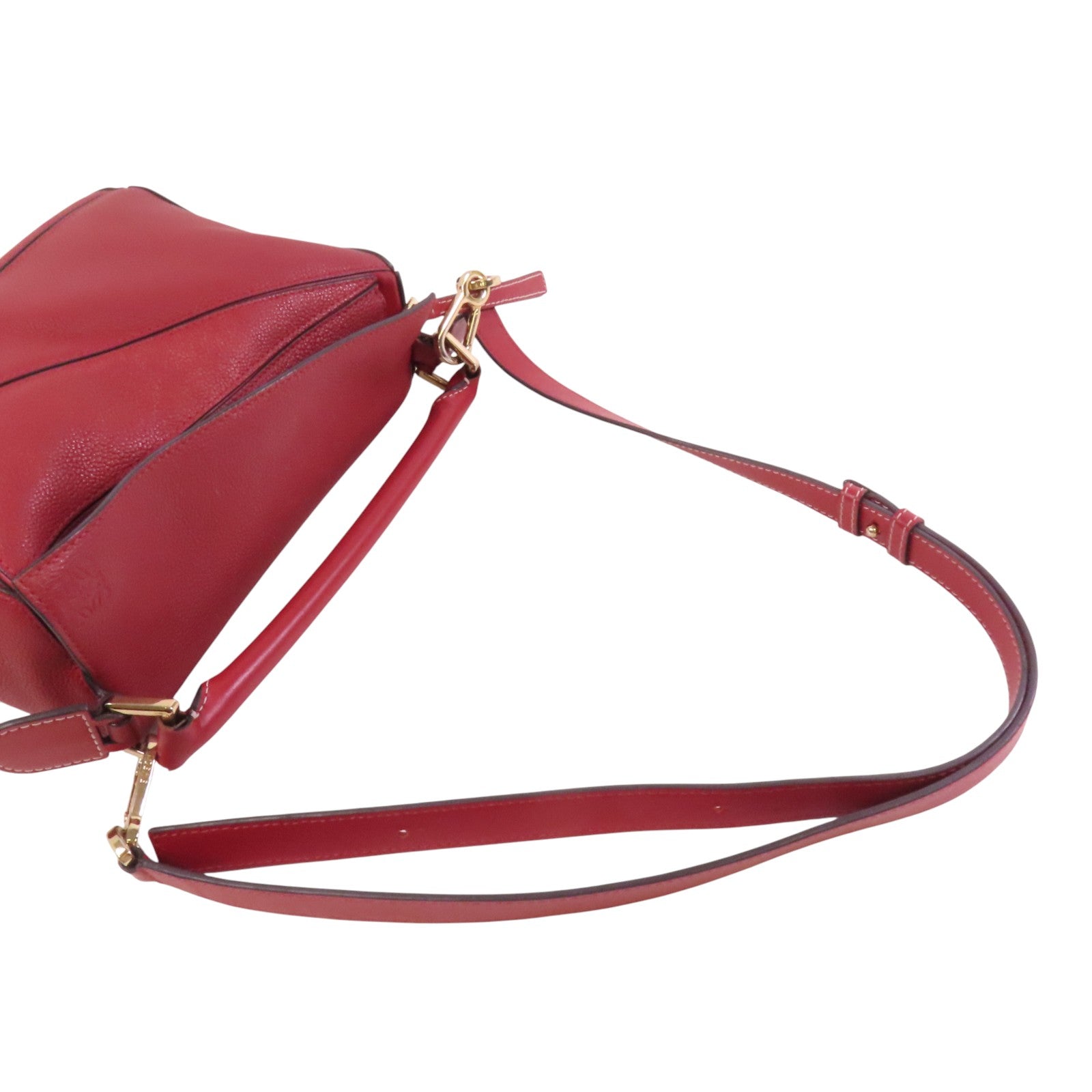 LOEWE 牛皮皮革Puzzle Small金扣手挽肩背兩用袋