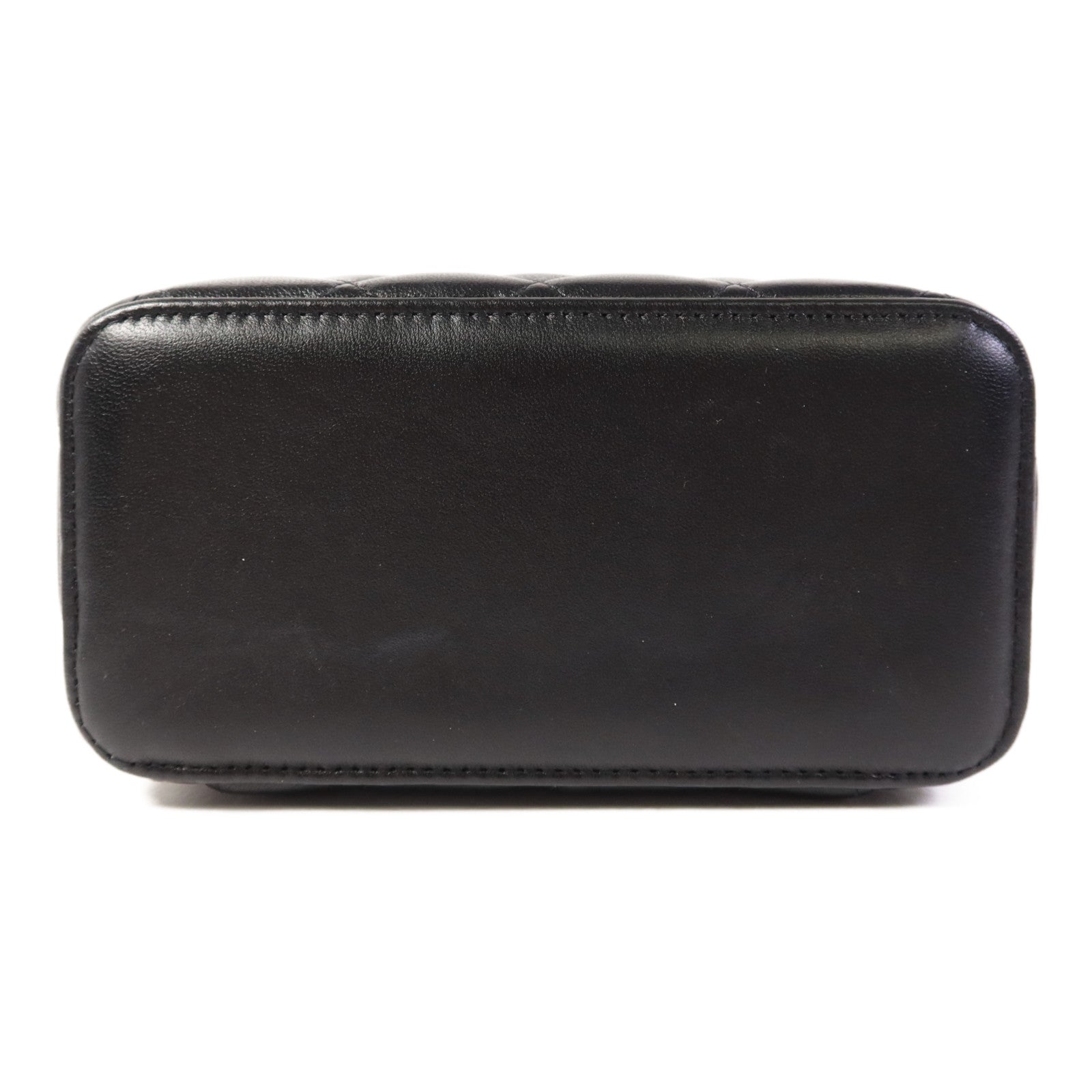 CHANEL 羊皮皮革Vanity Case金扣鏈帶手挽肩背兩用袋