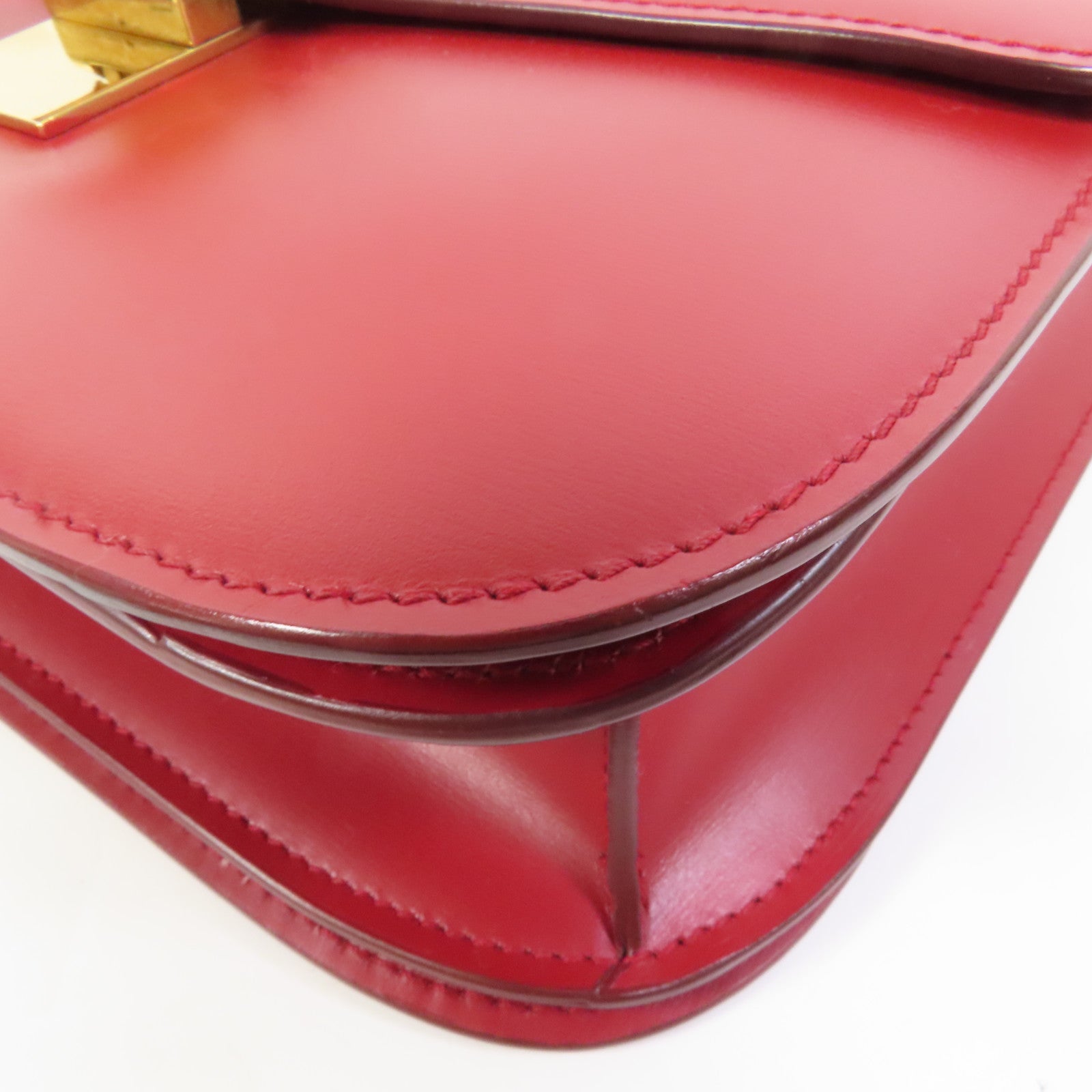 CELINE 牛皮皮革Classic Bag Medium金扣肩背袋