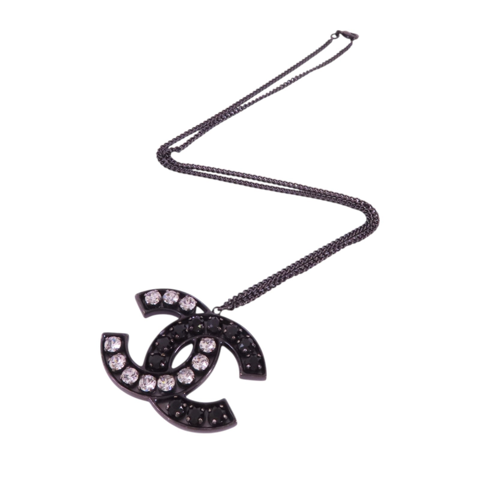 CHANEL 金屬/水鑽CC Necklace項鏈