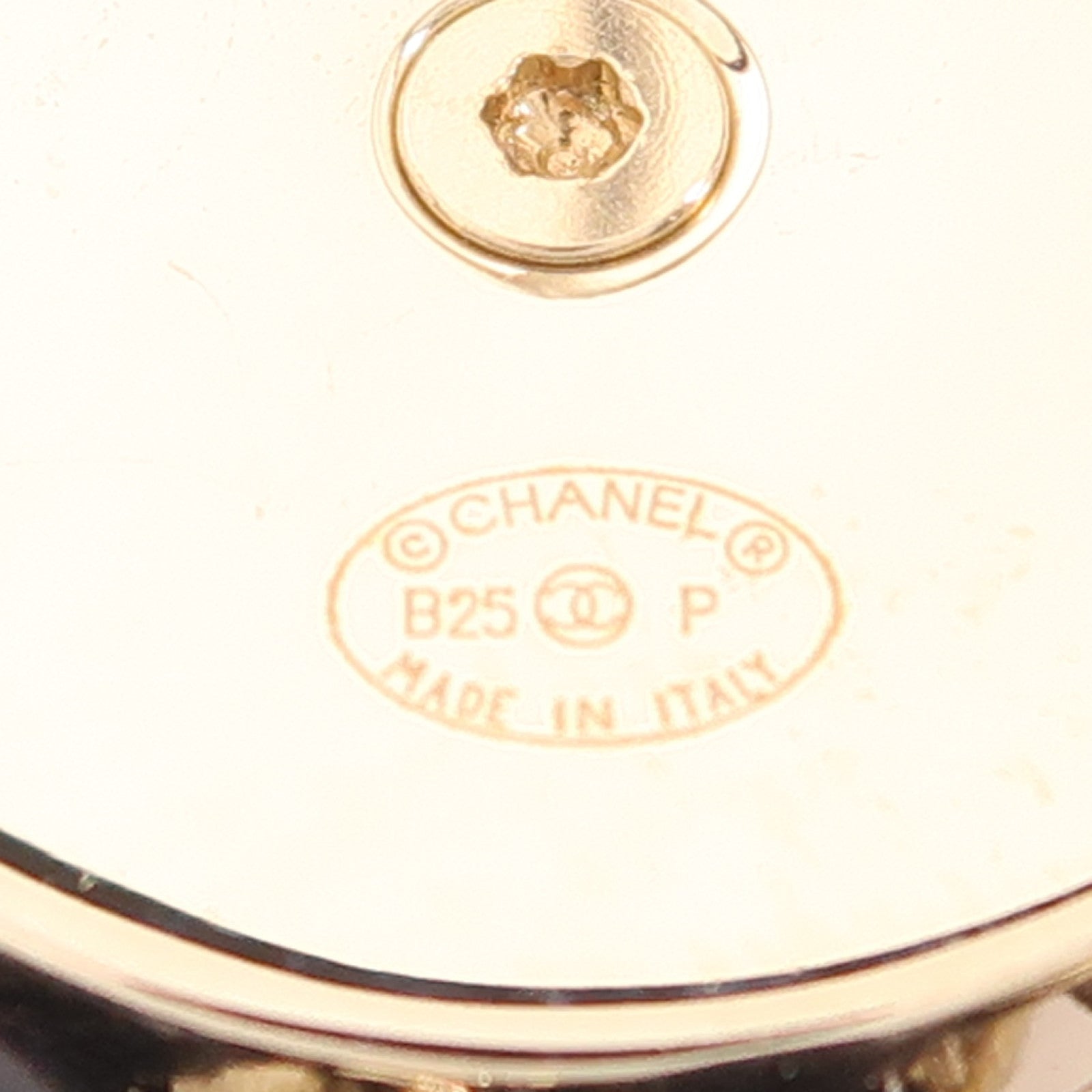 CHANEL 牛仔布/金屬Earrings耳環