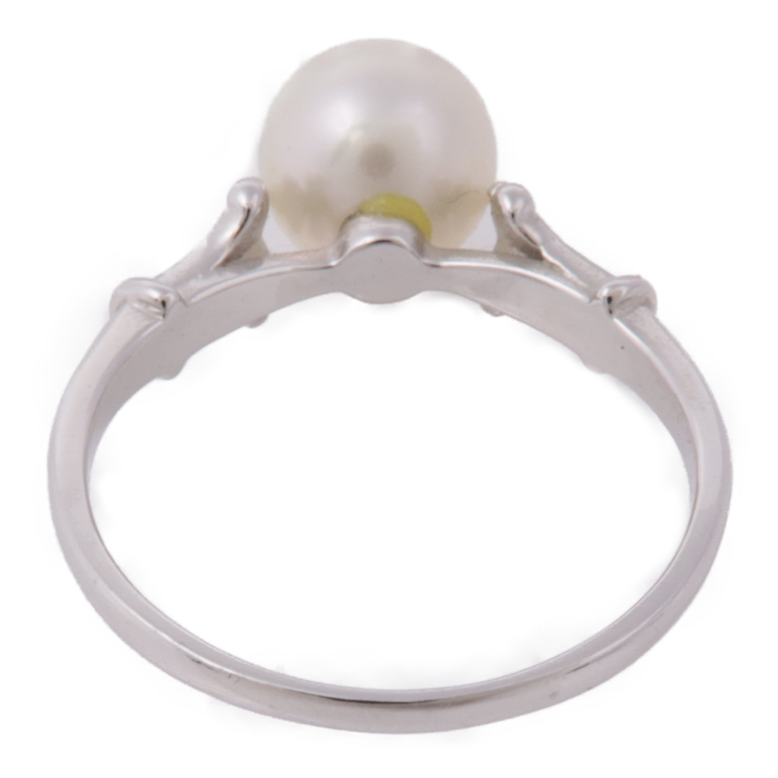 JEWELRY 18K白金Pearl Ring珍珠戒指US#5