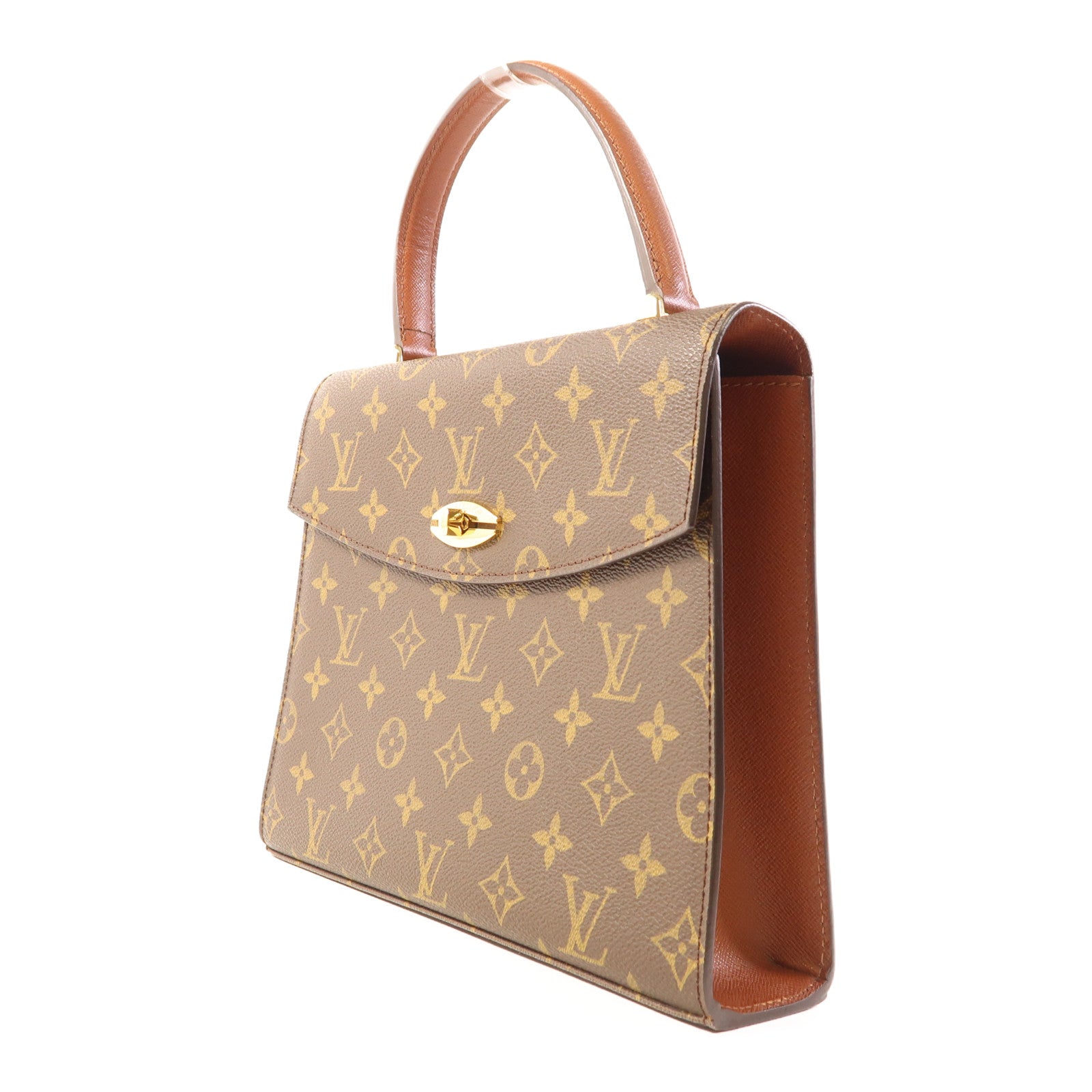 LOUIS VUITTON Monogram Malesherbes金扣手挽袋