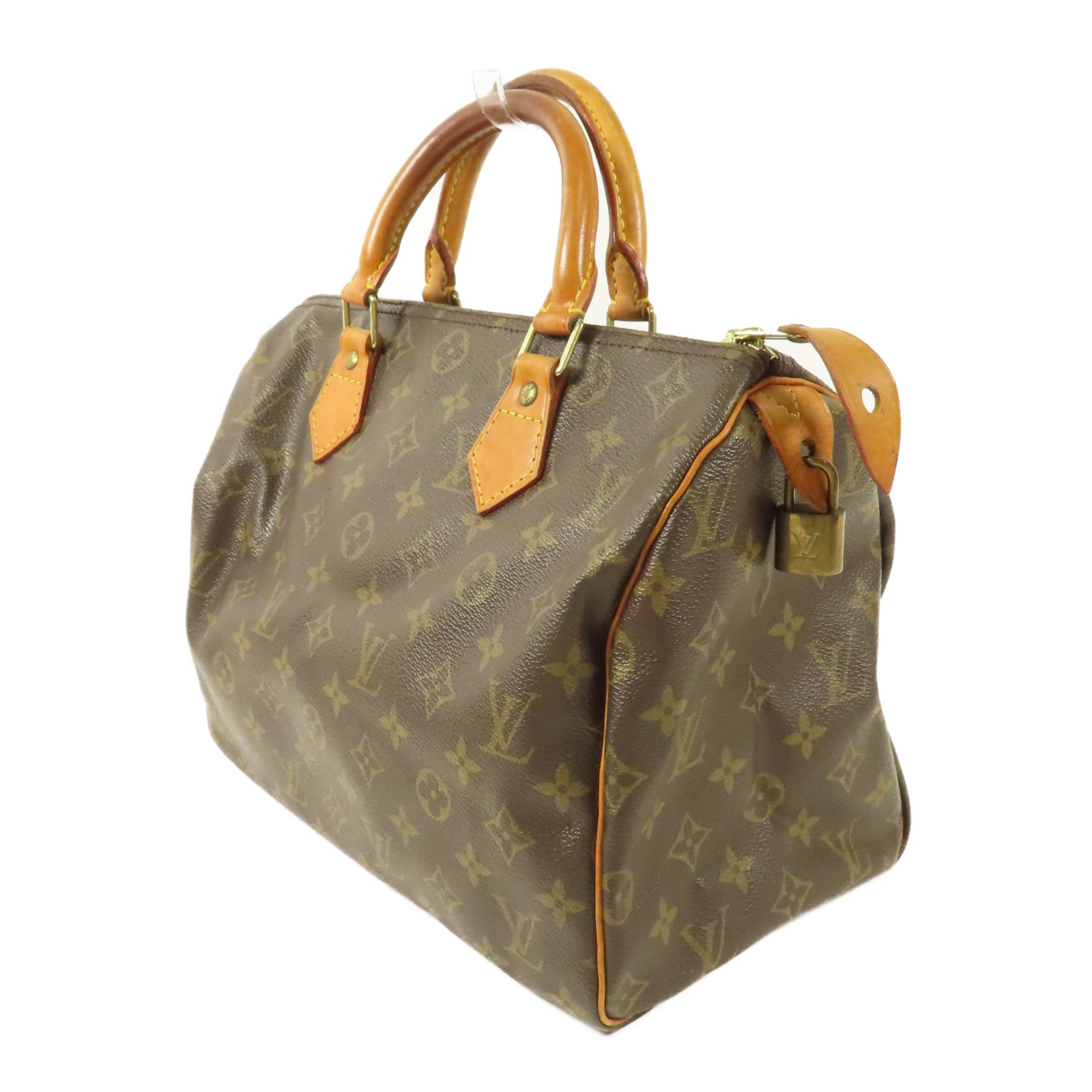 LOUIS VUITTON LV GHW Speedy 30 Handbag Boston Bag M41526 Monogram Brown