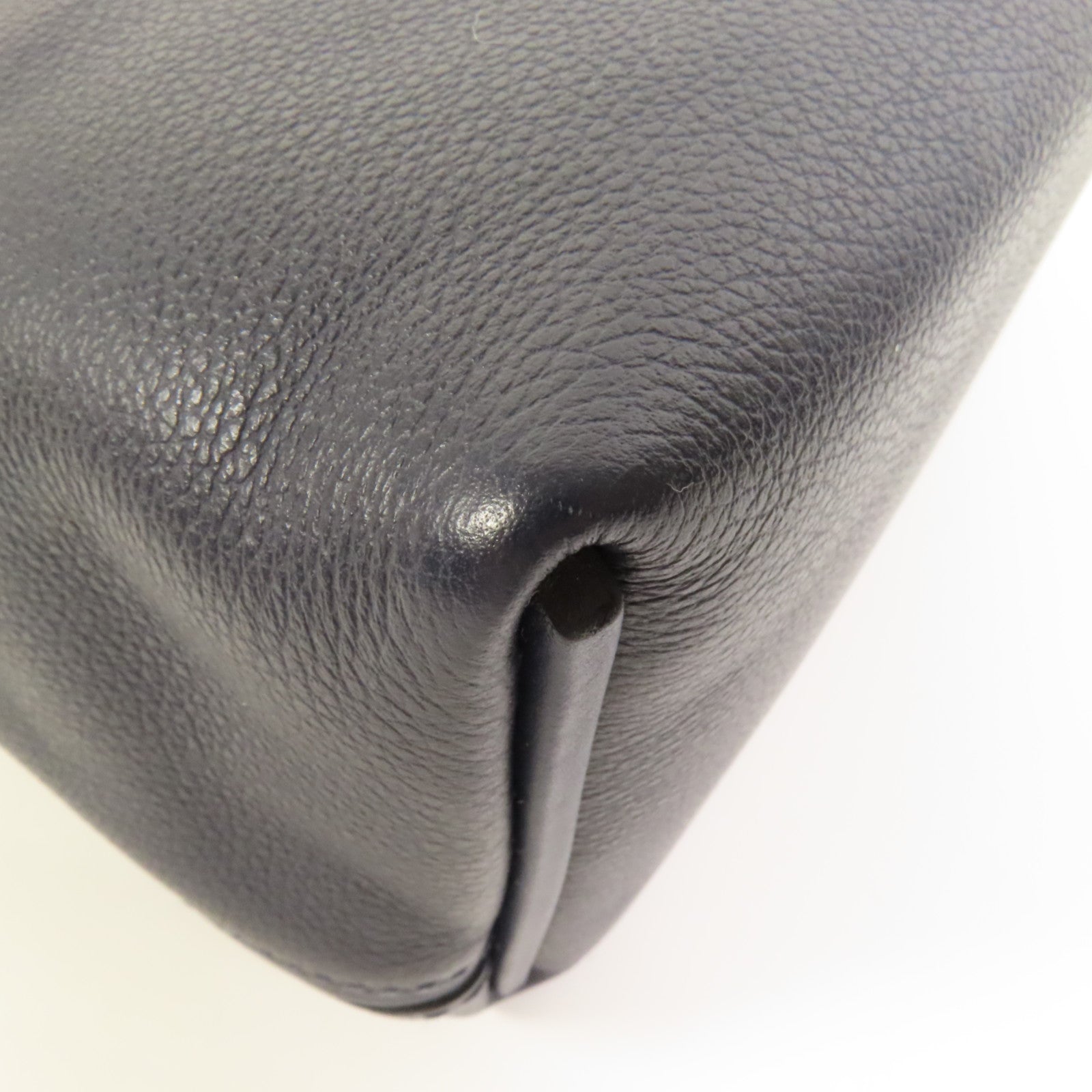 HERMES Clemence皮革24/24 Mini手挽肩背兩用袋Bleu Nuit