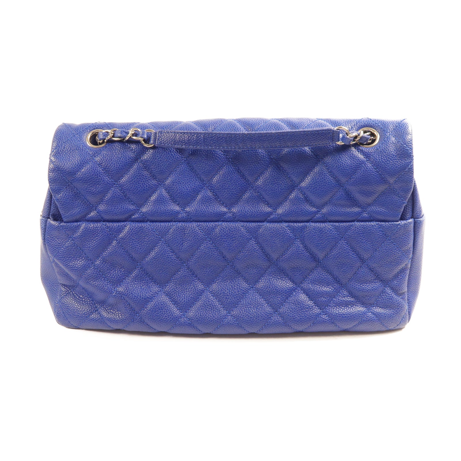 CHANEL 【激減優惠】牛皮皮革Easy Flap Jumbo Chain Shoulder銀扣鏈帶肩背袋
