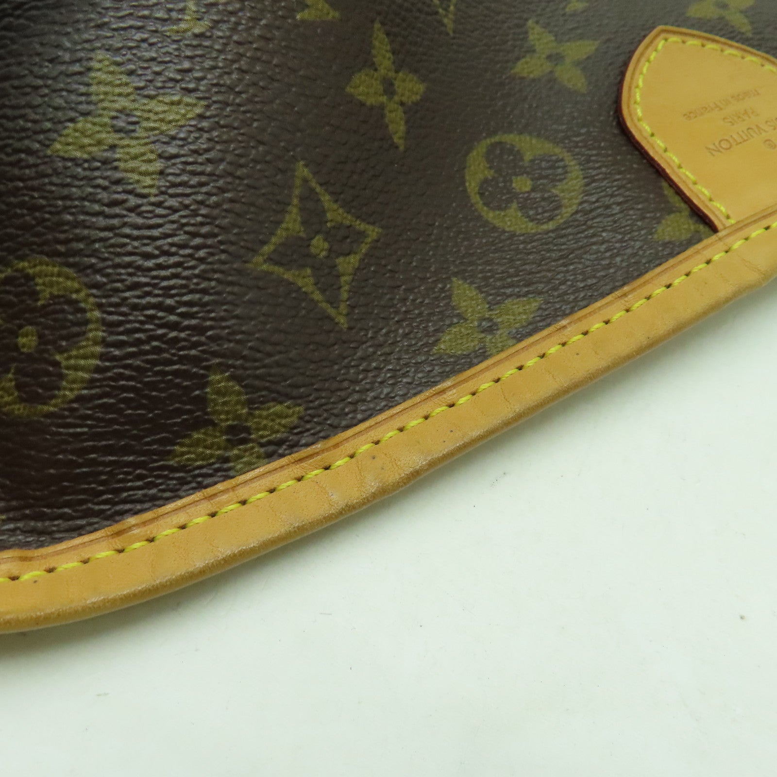 LOUIS VUITTON Monogram Delightful MM金扣肩背袋啡色