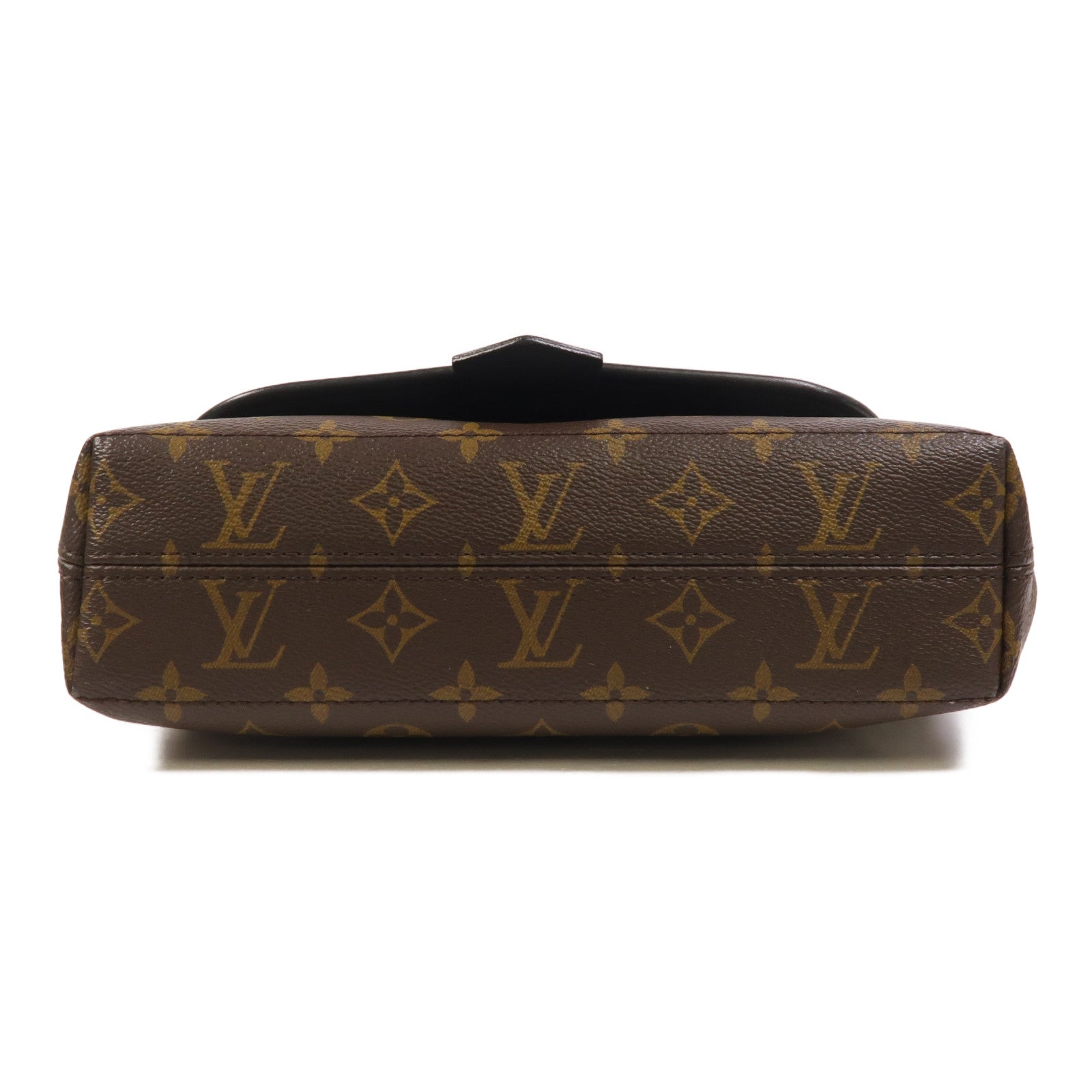 LOUIS VUITTON Monogram Macassar Magnetic Messenger Bag肩背袋棕色