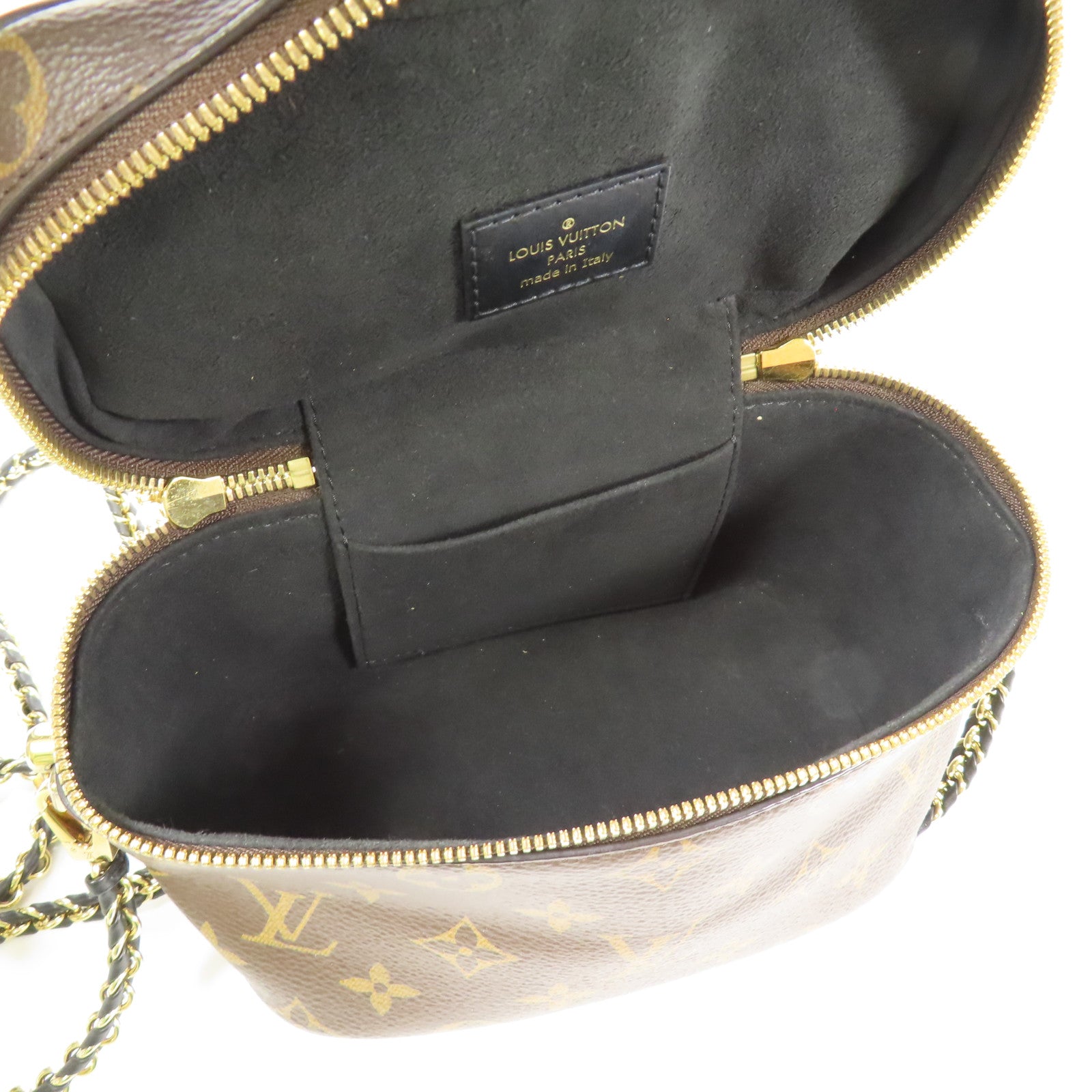 LOUIS VUITTON LV GHW Vanity PM 2 Way Shoulder Bag M45165 Monogram Reverse Brown