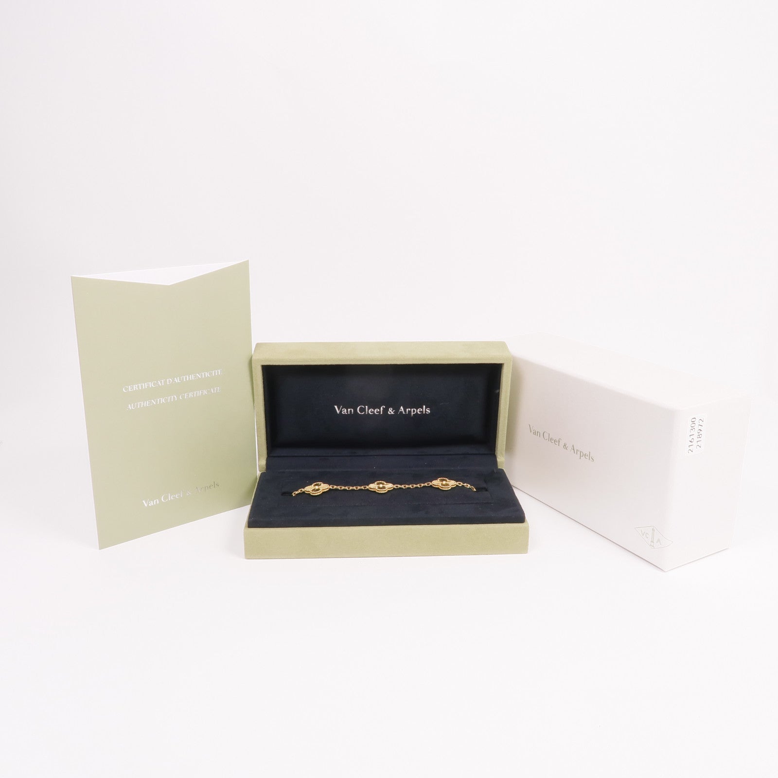 Van Cleef & Arpels 18K黃金Vintage Alhambra Bracelet 5 Motifs手鏈