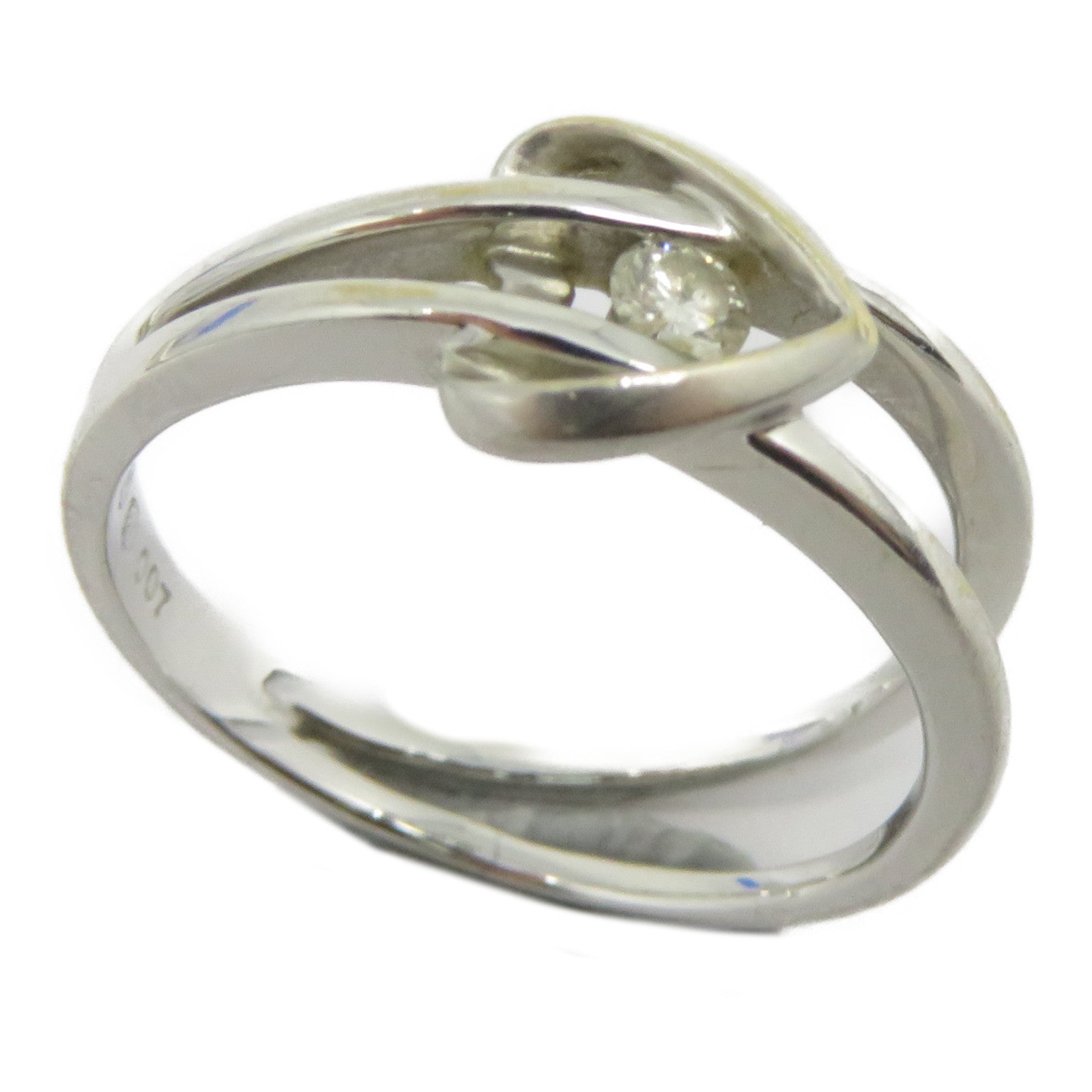 JEWELRY 【激減優惠】18K白金Diamond Ring鑽石戒指US#5.75