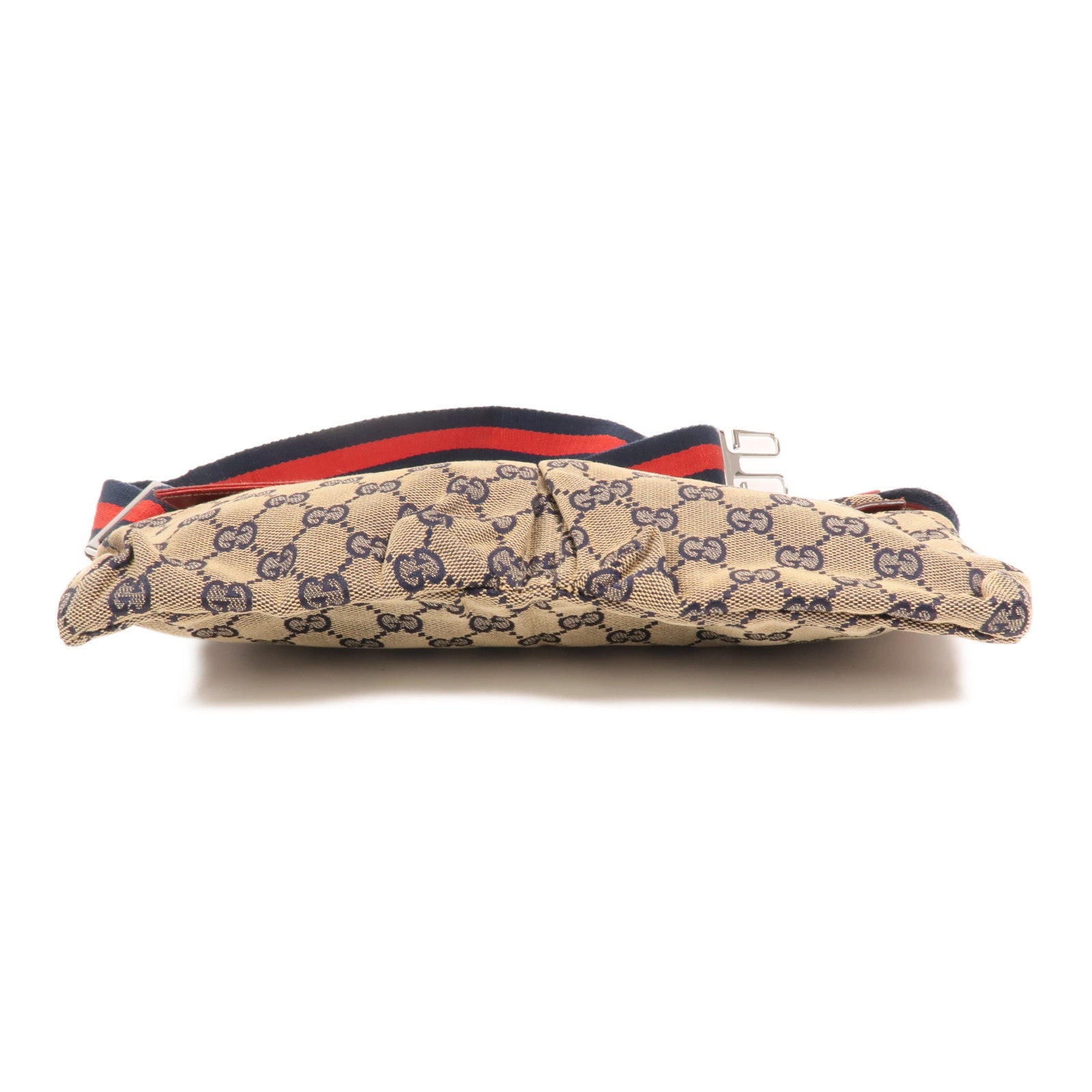 GUCCI GG帆布GG Waist Bag銀扣腰包