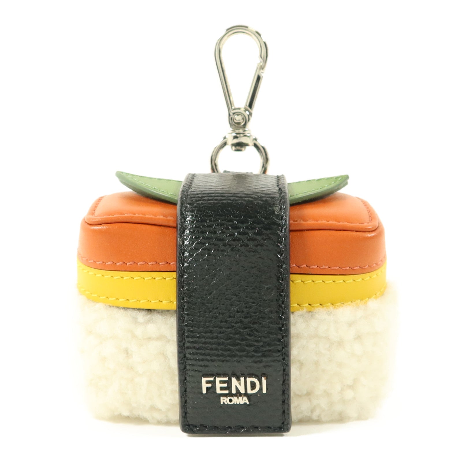 FENDI 牛皮皮革/羊毛/蛇皮皮革Fendilicious Sushi Charm掛飾