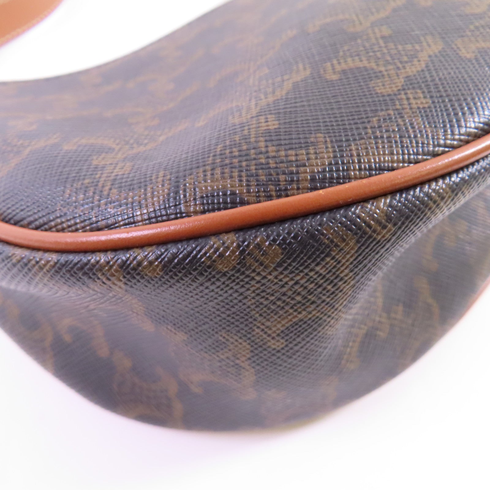 CELINE Trionphe帆布Ava Shoulder Bag金扣肩背袋