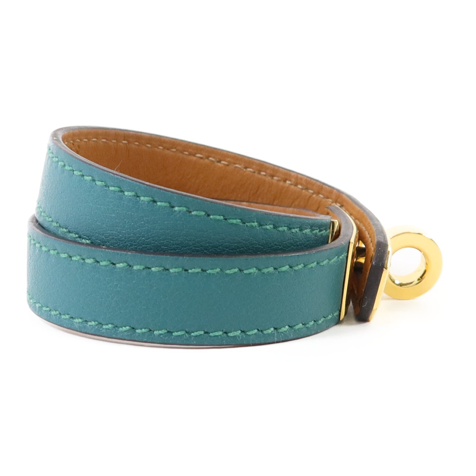 HERMES 【激減優惠】Swift皮革Kelly Double Tour Bracelet金扣手鐲