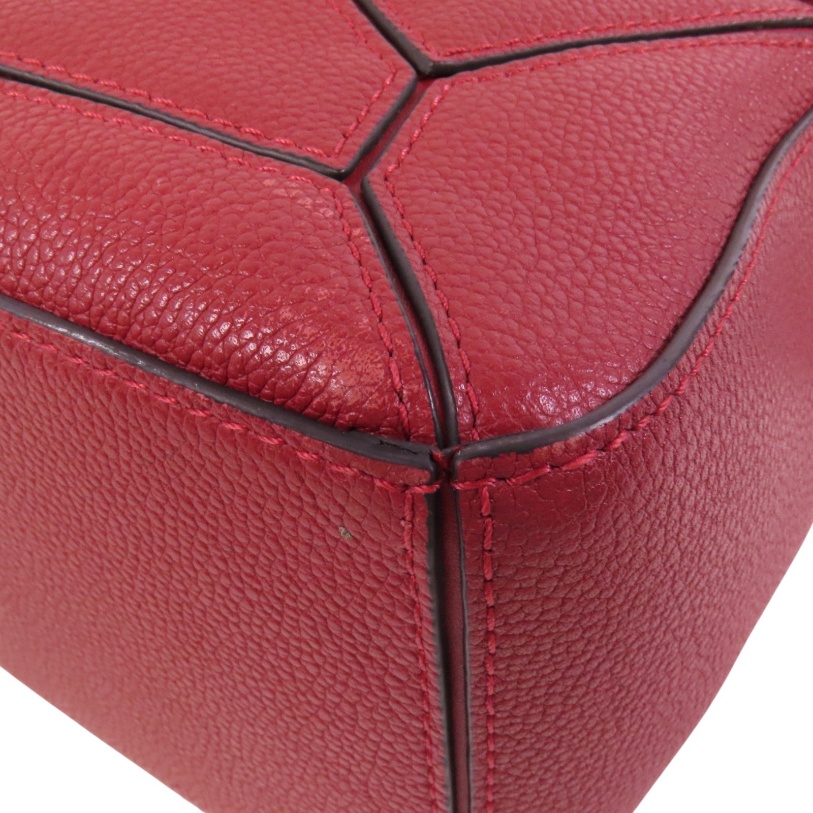 LOEWE 牛皮皮革Puzzle Small金扣手挽肩背兩用袋