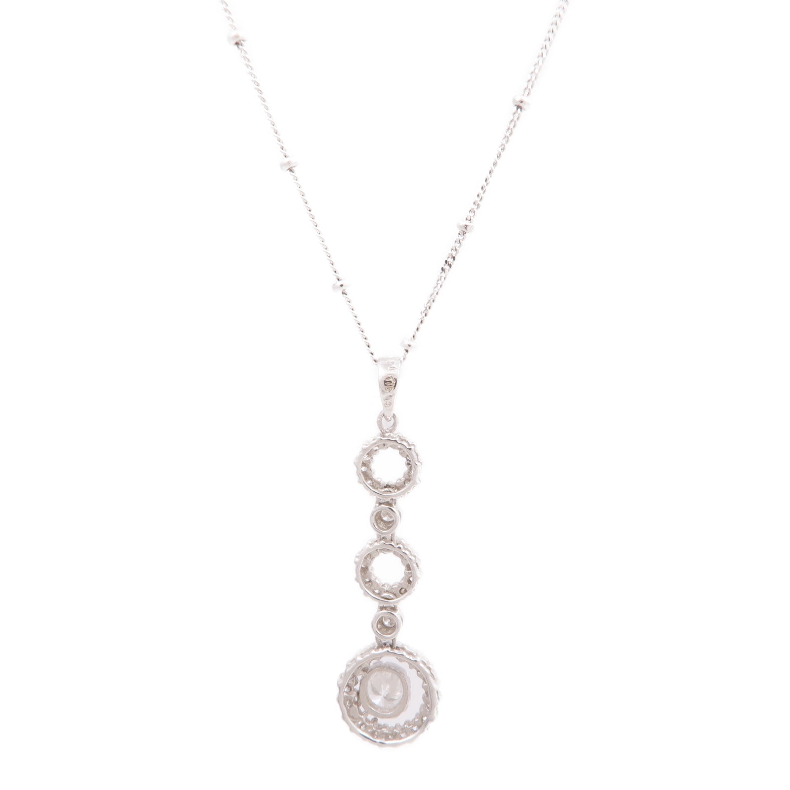 JEWELRY 18K白金Diamond Necklace鑽石項鍊