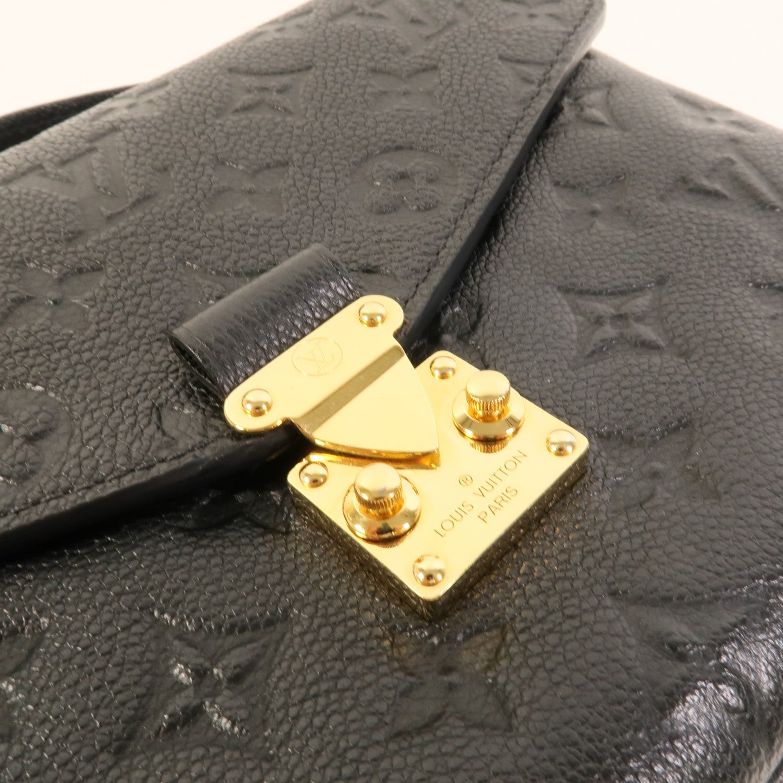 LOUIS VUITTON Monogram Empreinte Pochette Metis金扣手挽肩背兩用袋