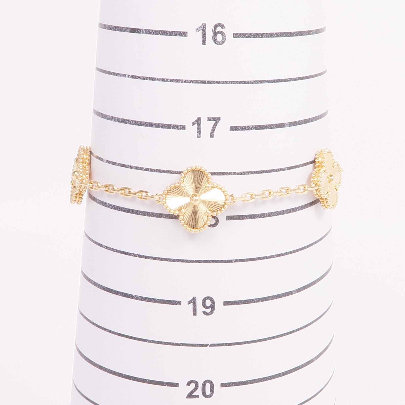 Van Cleef & Arpels 18K黃金Vintage Alhambra Bracelet 5 Motifs手鏈
