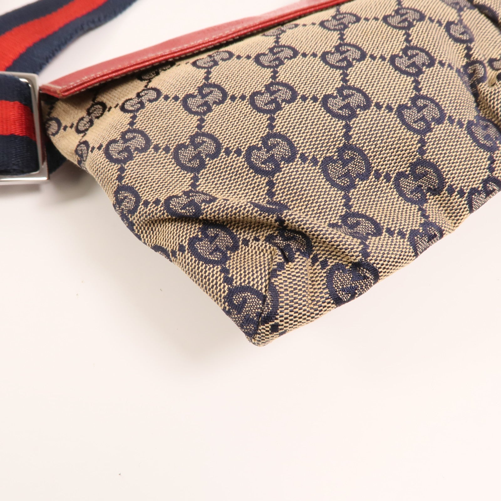 GUCCI GG帆布GG Waist Bag銀扣腰包
