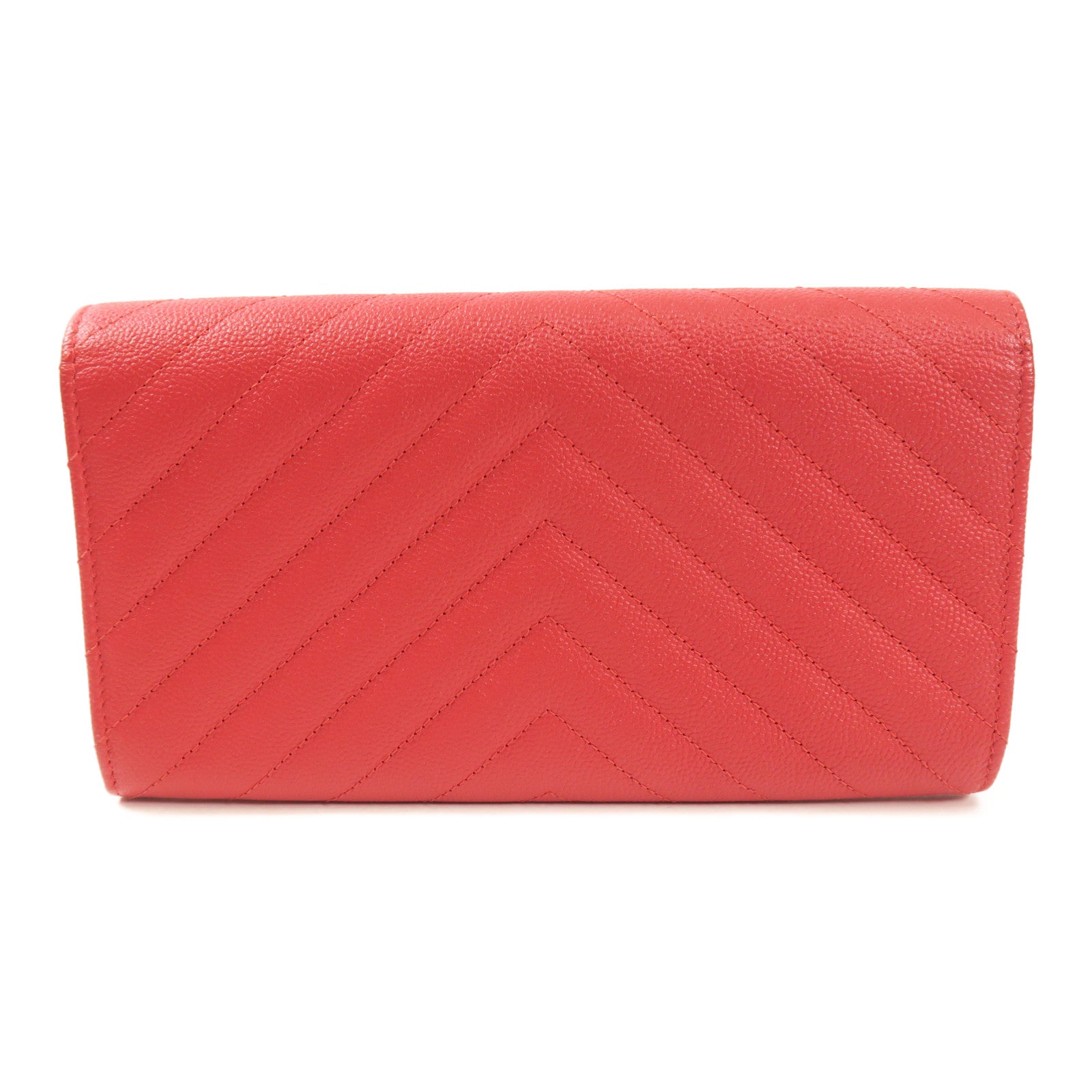 CHANEL 牛皮皮革Long Wallet銀扣長錢包