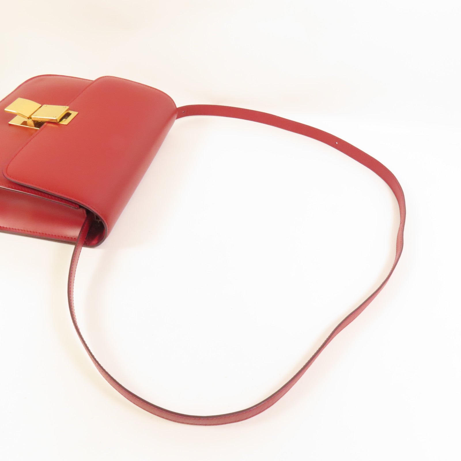 CELINE 牛皮皮革Classic Bag Medium金扣肩背袋