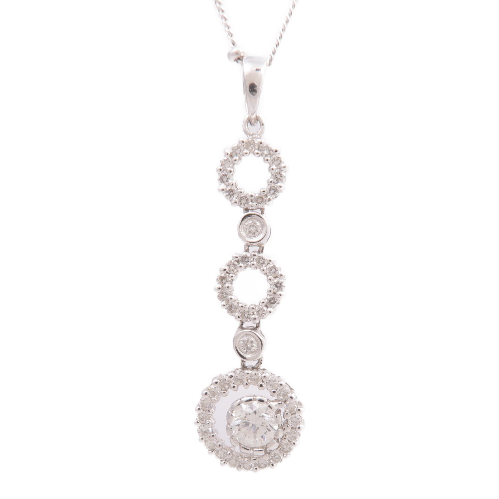 JEWELRY 18K白金Diamond Necklace鑽石項鍊