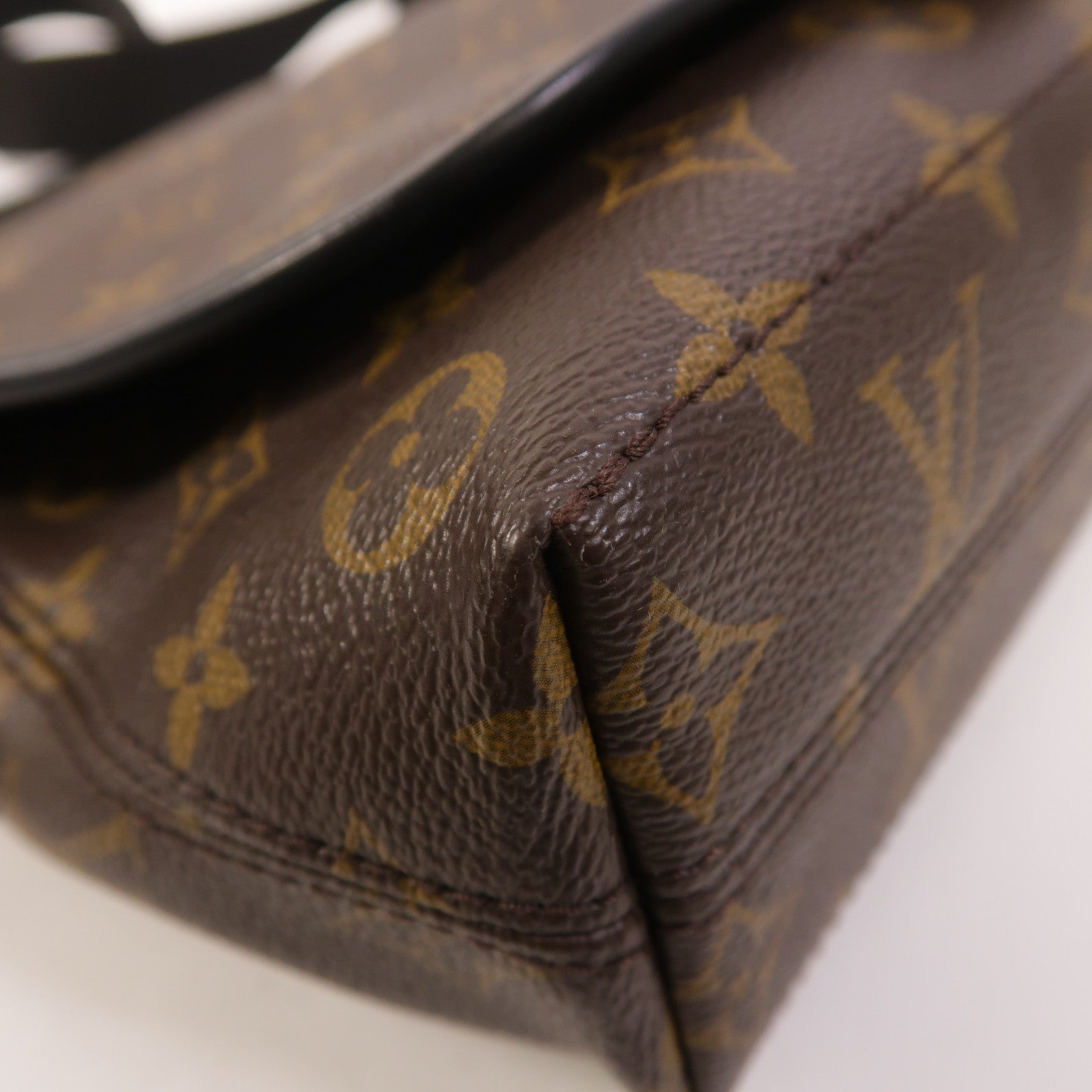 LOUIS VUITTON Monogram Macassar Magnetic Messenger Bag肩背袋棕色