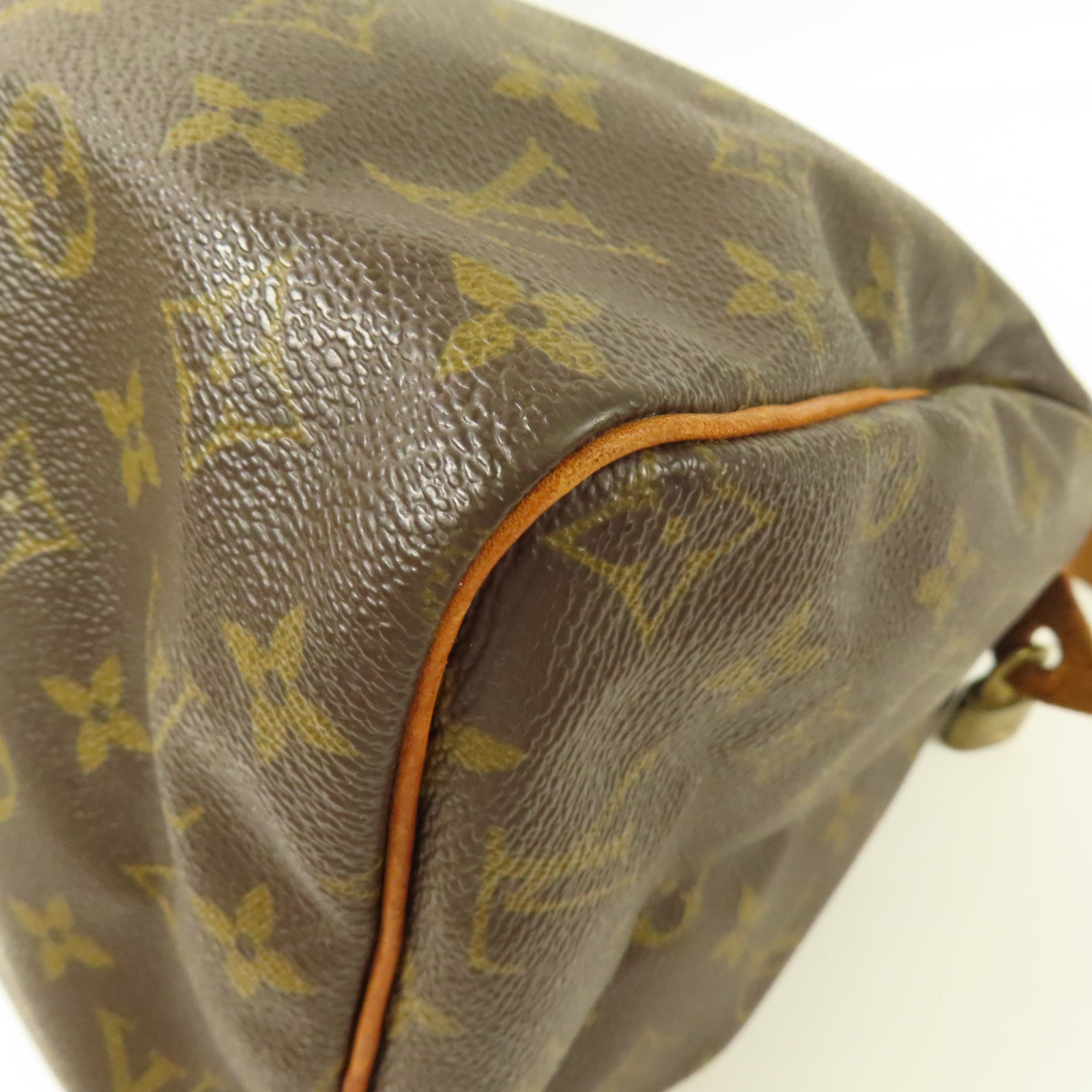 LOUIS VUITTON LV GHW Speedy 30 Handbag Boston Bag M41526 Monogram Brown