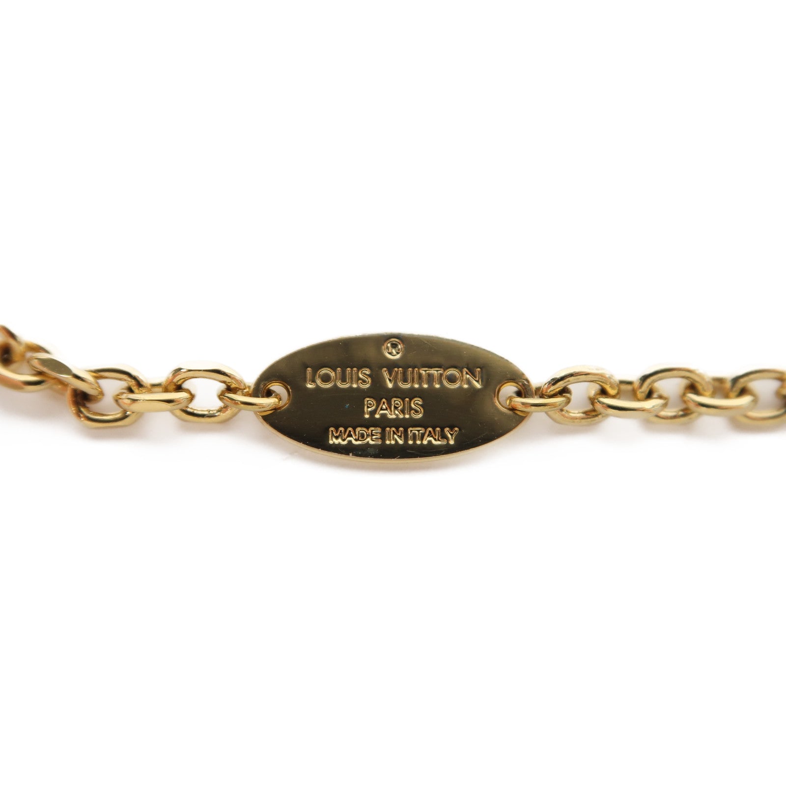 LOUIS VUITTON 金屬Monogram Miss LV Bracelet手鏈金色/粉紅色/白色