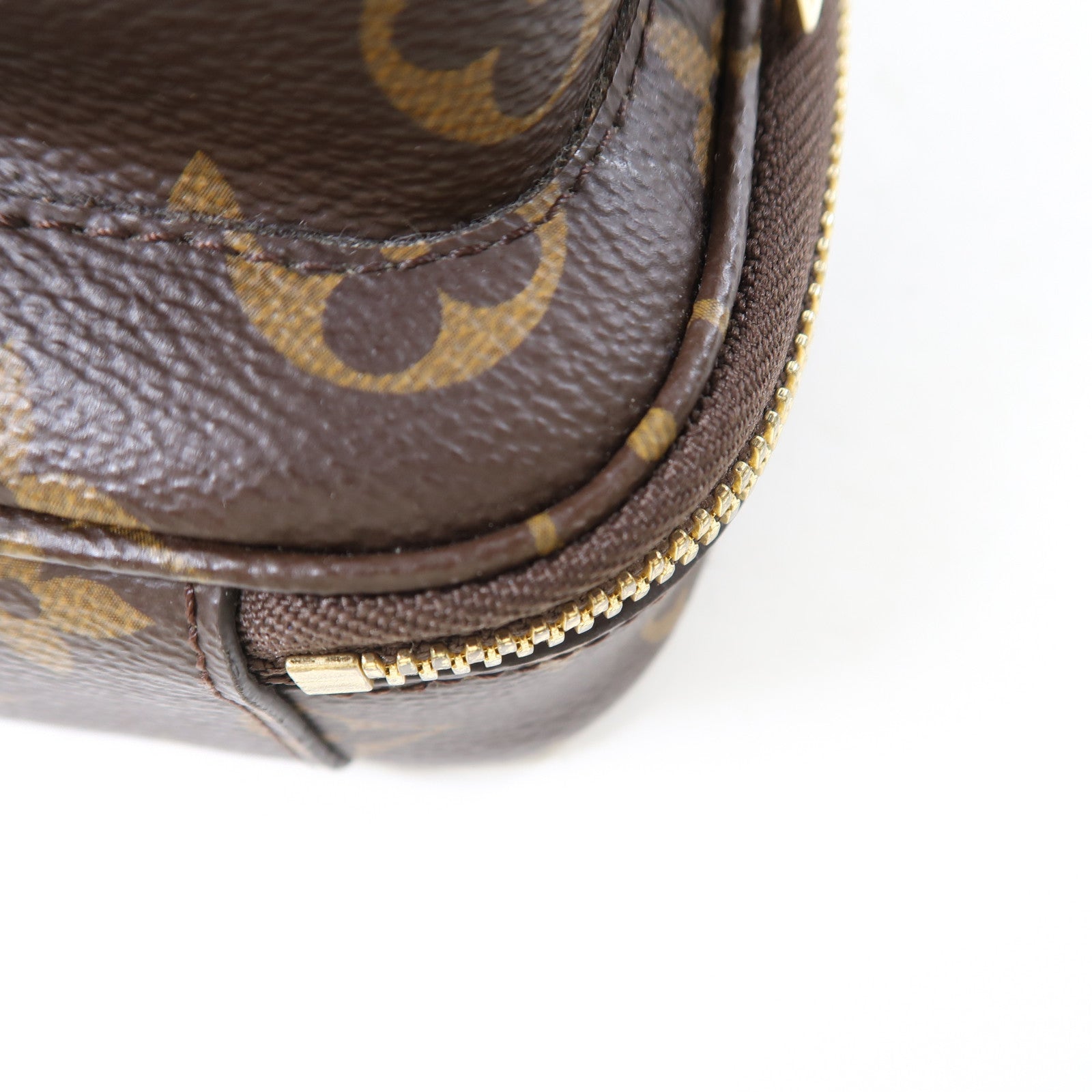LOUIS VUITTON Monogram Utility Shoulder Bag金扣手挽肩背兩用袋棕色