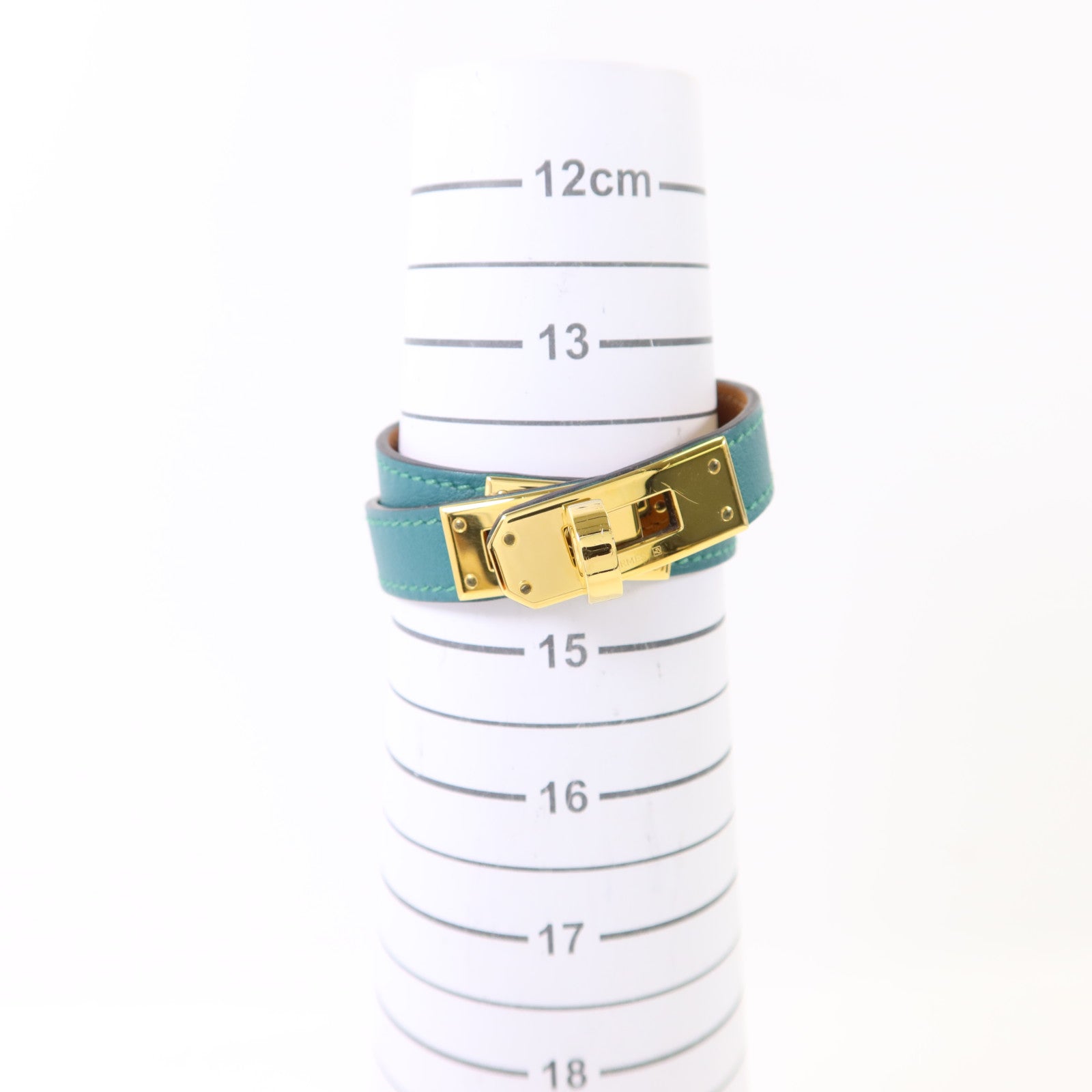 HERMES 【激減優惠】Swift皮革Kelly Double Tour Bracelet金扣手鐲
