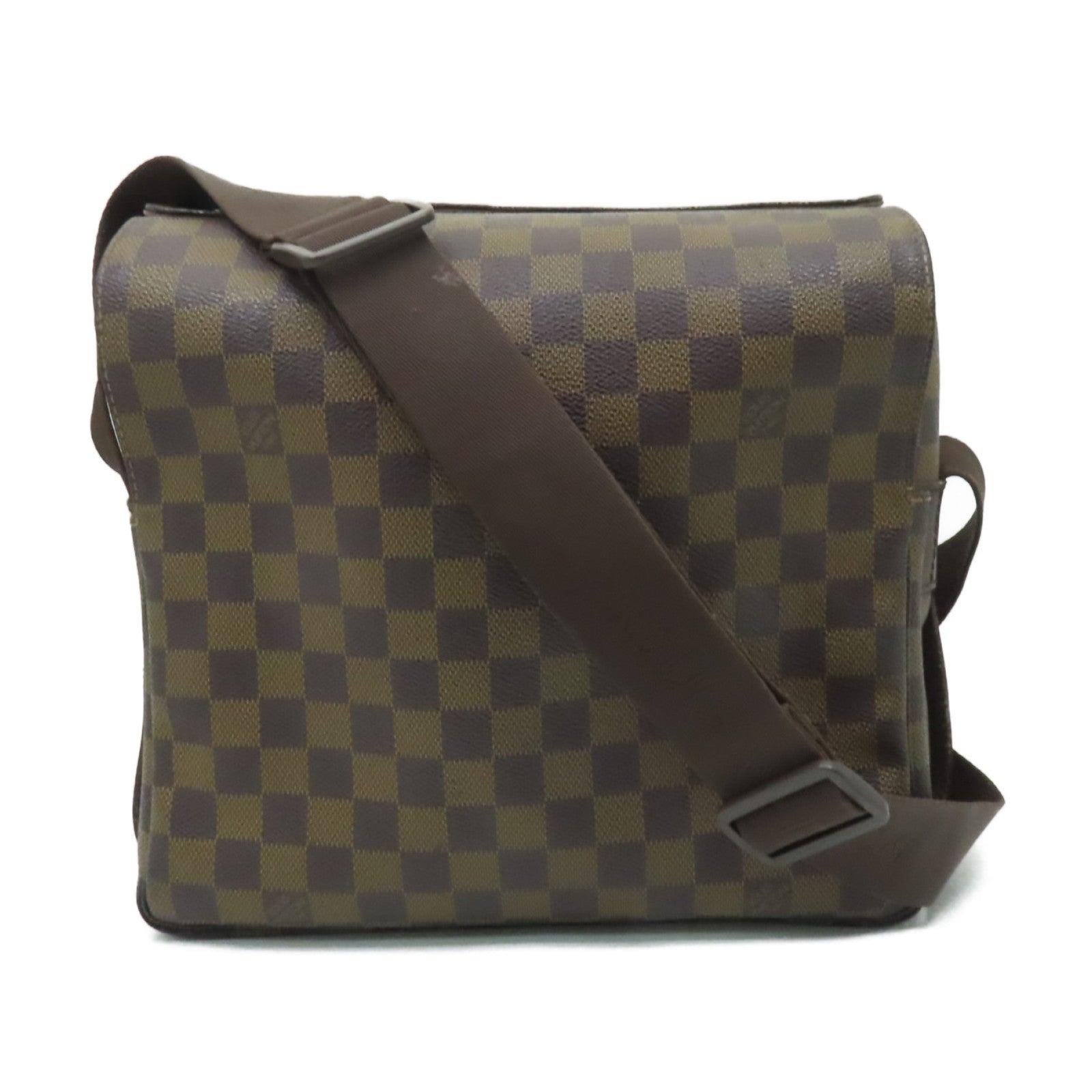 LOUIS VUITTON 【激減優惠】Damier Naviglio金扣肩背袋啡色