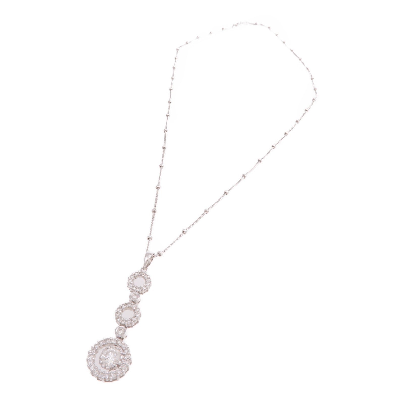 JEWELRY 18K白金Diamond Necklace鑽石項鍊