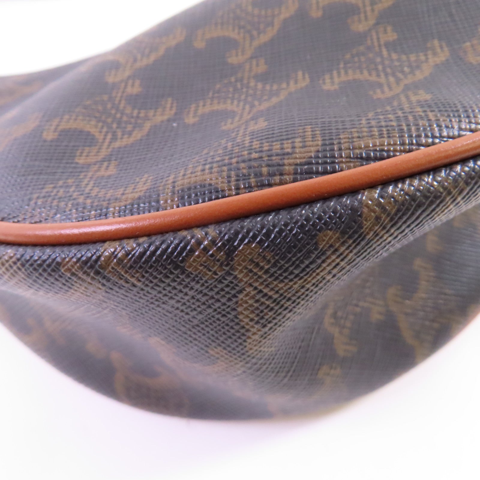 CELINE Trionphe帆布Ava Shoulder Bag金扣肩背袋