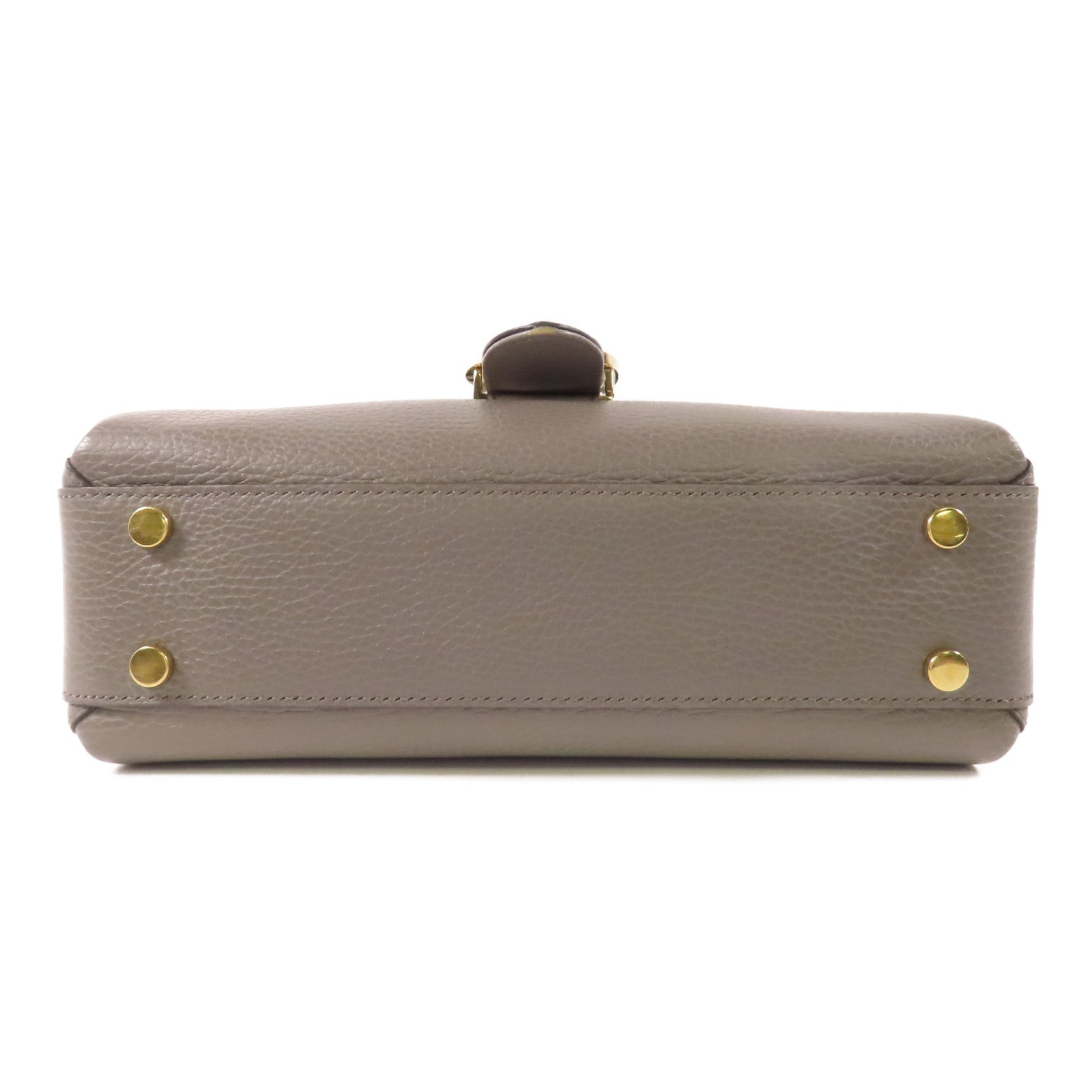 GUCCI GG GHW Interlock Chain 2 Way Bag 510302 CAO0G Leather Grey