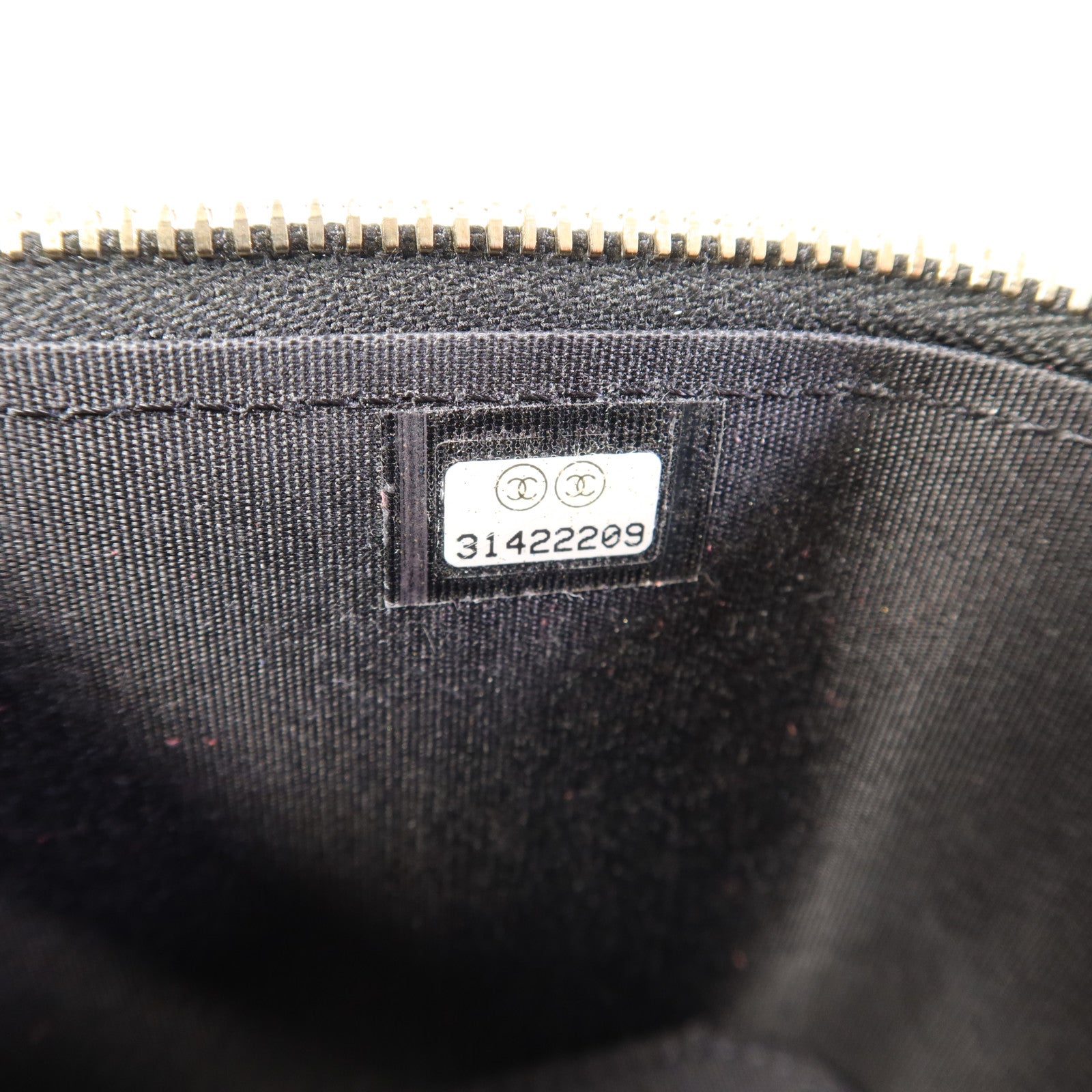 CHANEL 羊皮皮革Vanity Case金扣鏈帶手挽肩背兩用袋