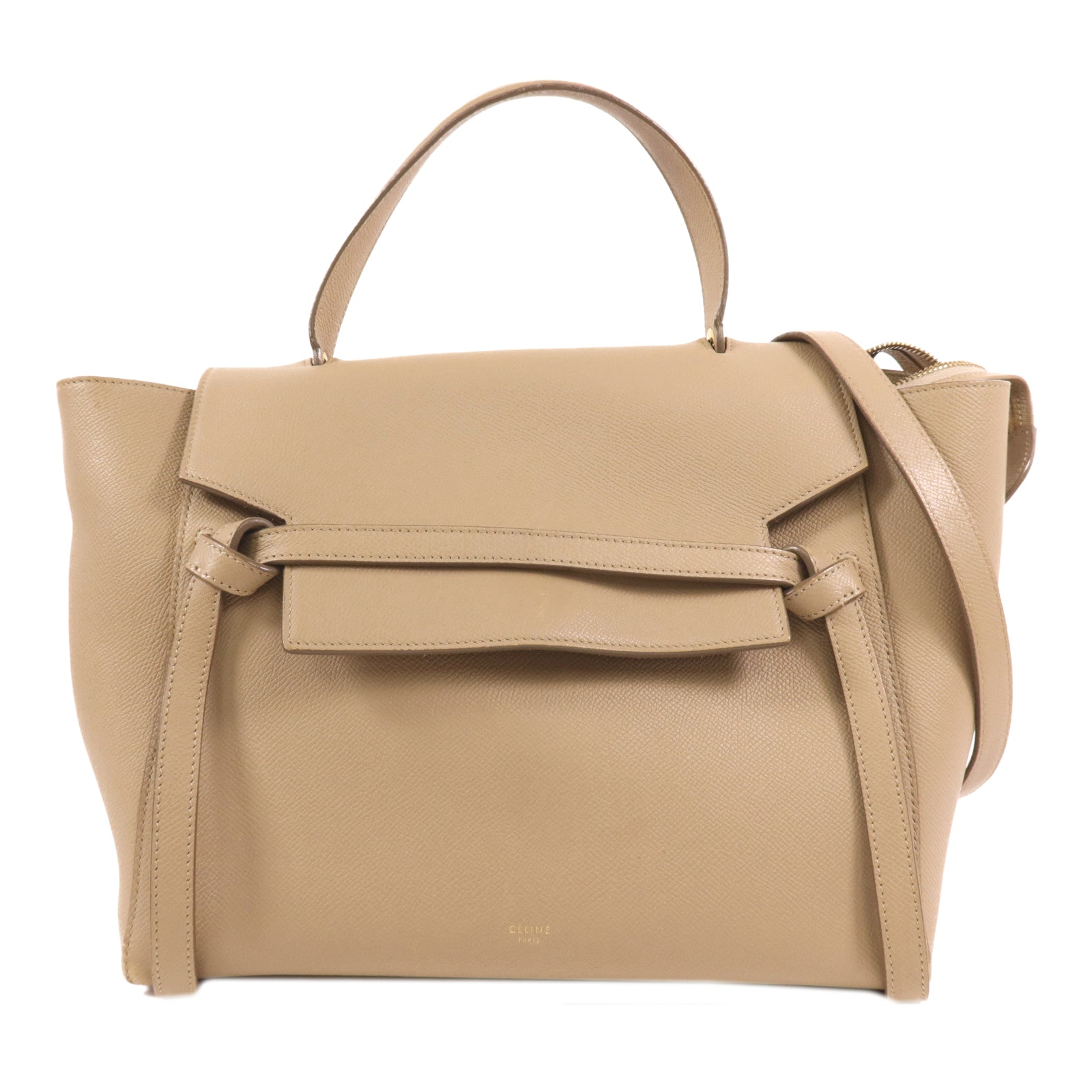 CELINE 牛皮皮革Mini Belt Bag金扣手挽肩背兩用袋